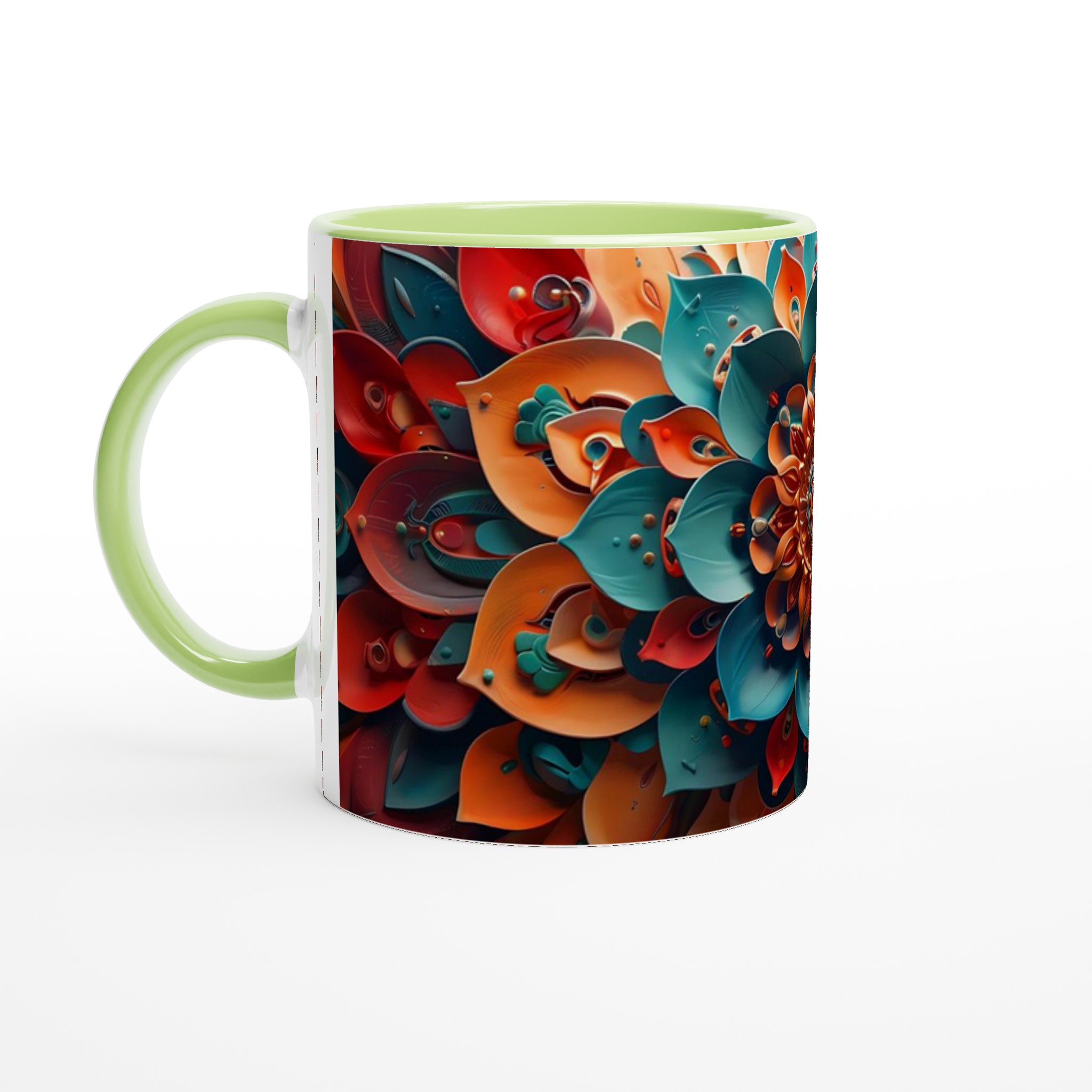 Abstrakt Mandala 11oz Keramikmugg – Livfull Konst för Dina Kaffestunder i Valfri Färg 7 6439e946-14b5-4bdf-b339-16e10690c519