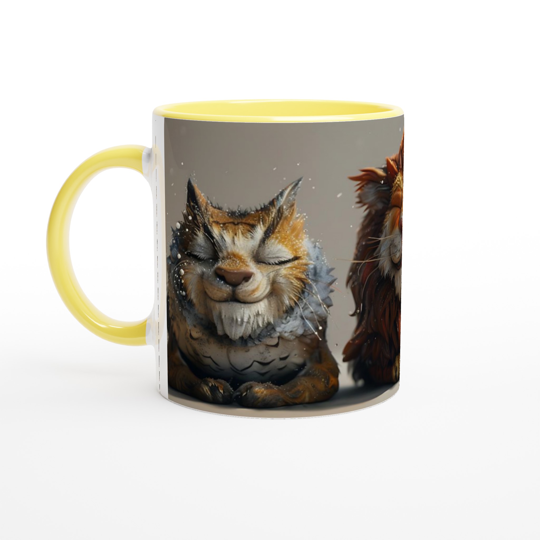 Lyckliga Kattdjur Keramisk Mugg – Unika Djurmotiv i Klara Färger för Kaffeälskare 3 64546a7a-c21c-4a60-a2bc-570826f1d952