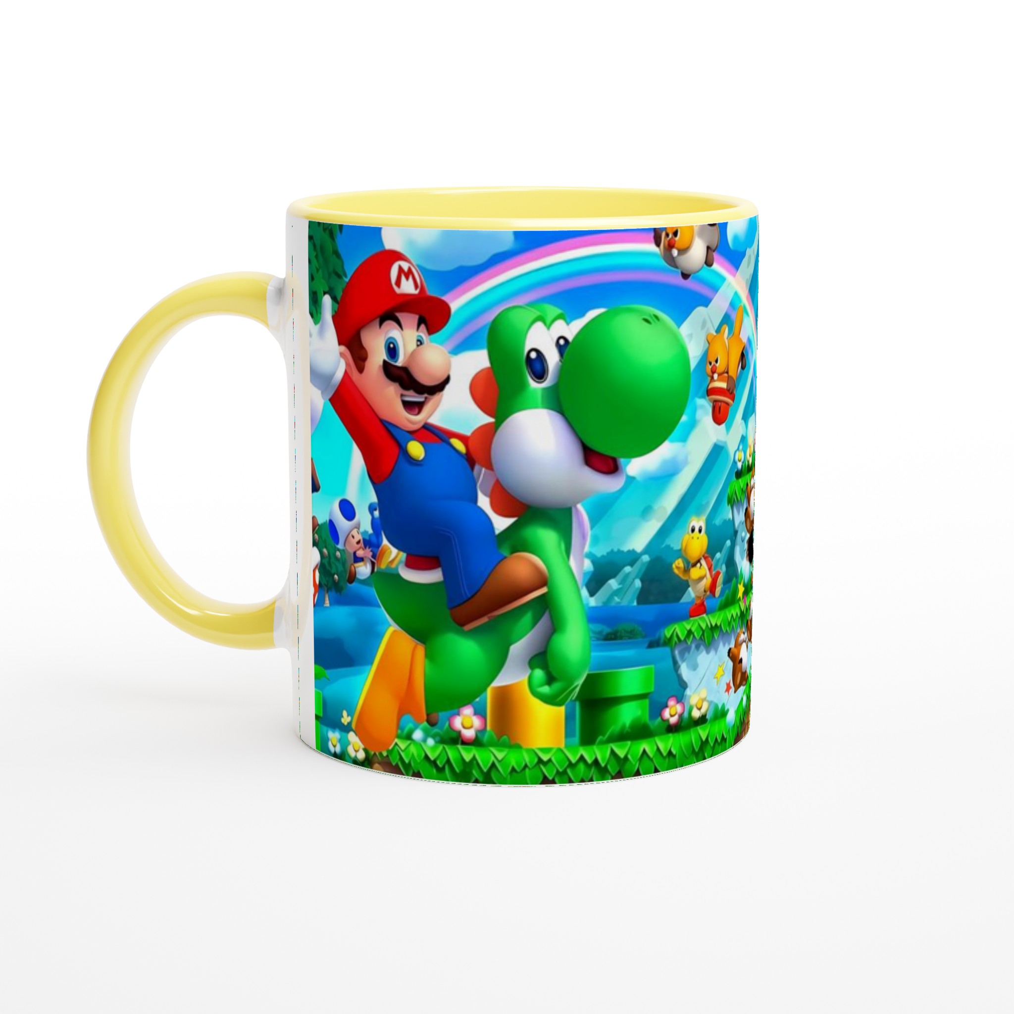 Vit 11oz keramisk mugg med färgstarkt Super Mario-tema i flera färgval 3 6469cda2-60ac-489a-ace9-d5569101038a