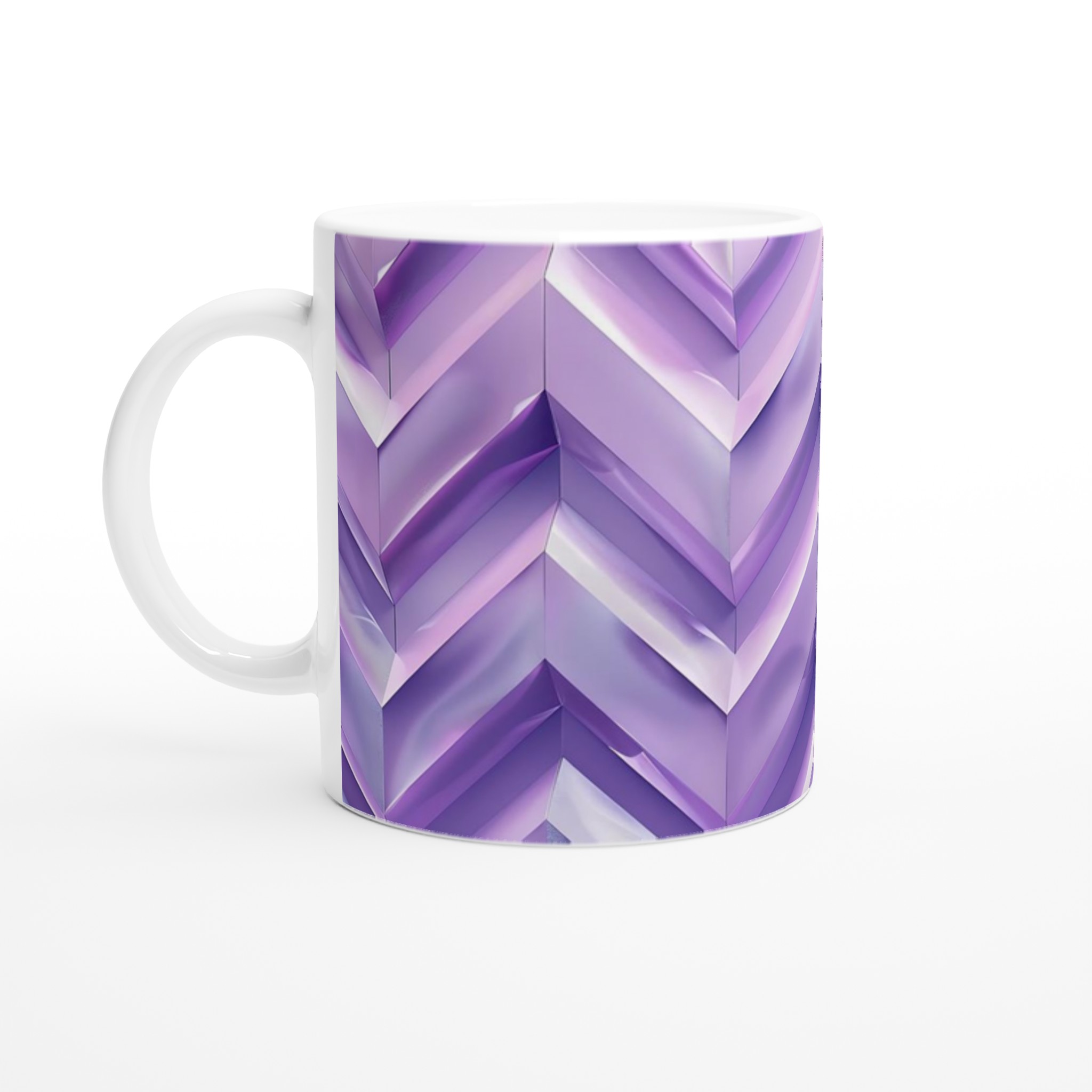 Abstrakt Lila Chevron 11oz Keramisk Mugg – Elegans i Varje Klunk 1 648dcebc-ce24-40de-a5aa-517aa2f63d4d