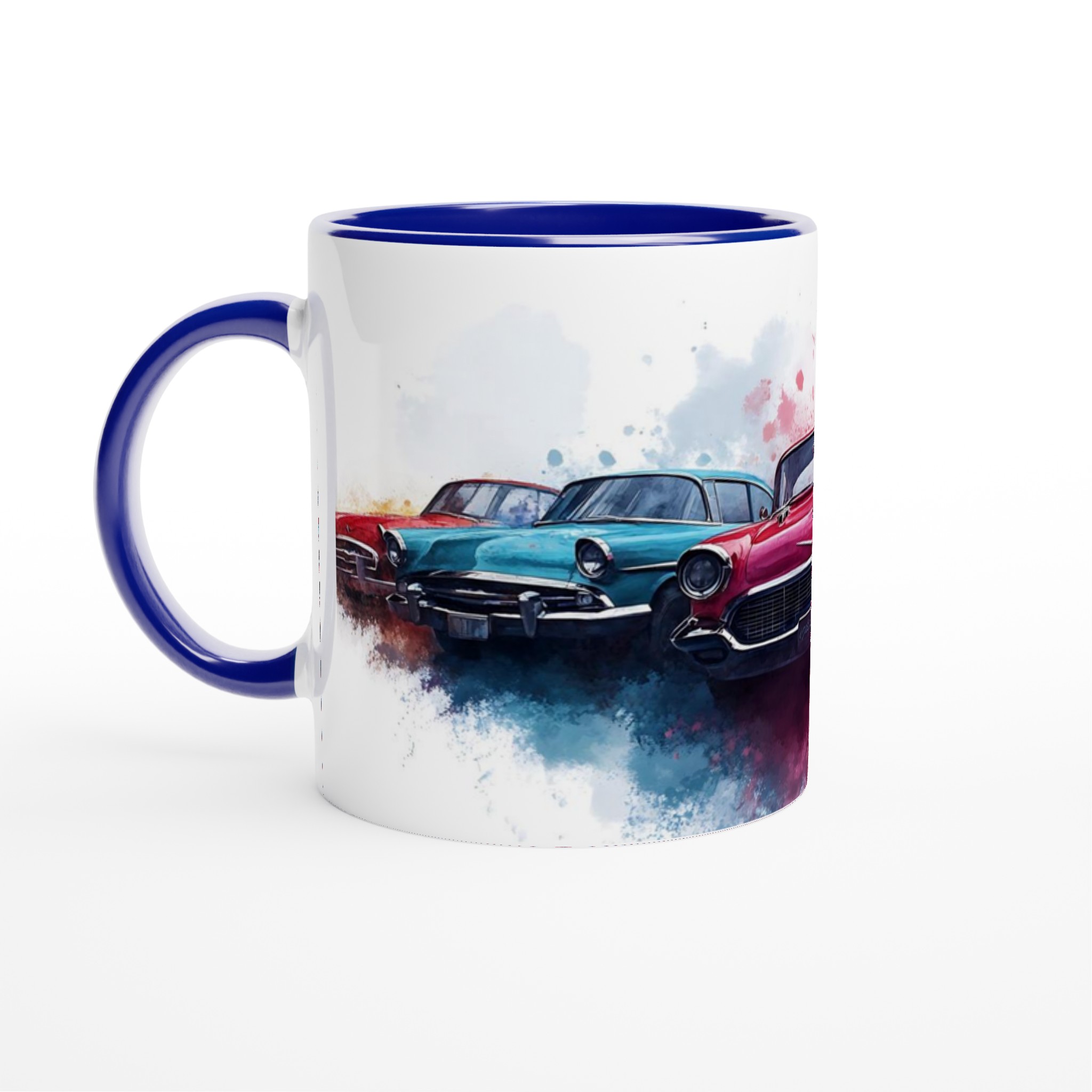 Klassiska Bilar Akvarell Keramisk Mugg - Välj bland 7 Färgstarka Nyanser för Retro Fans! 2 64f3ae47-b618-4cfb-a6f6-90e5b69be205