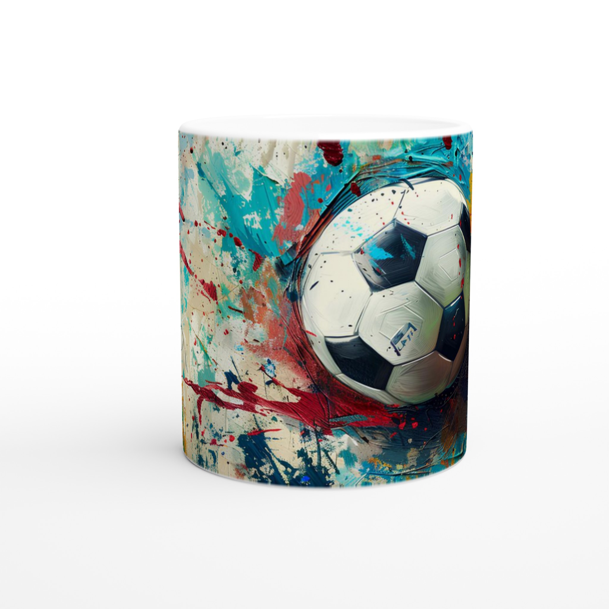 Abstrakt Fotbollsmugg – Färgstark Keramikmugg 11oz – Perfekt för Sportälskaren i Sju Levande Färger! 8 6501960e-c124-4343-b17d-614b5279c13c
