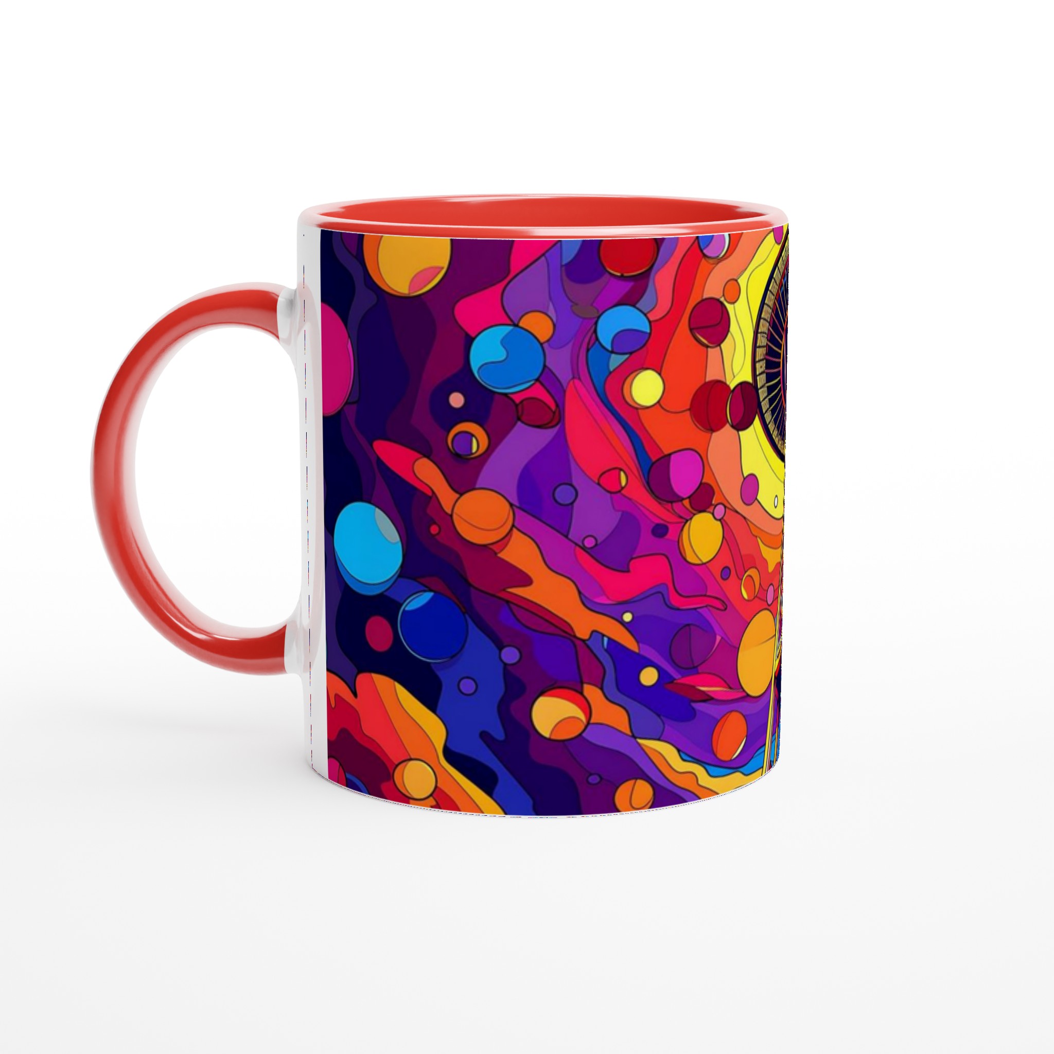 Kosmisk Seattle Space Needle Keramikmugg – Färgglad Abstrakt Konst för din Kaffestund 5 653611f8-60df-432e-917d-7856d38b0c43