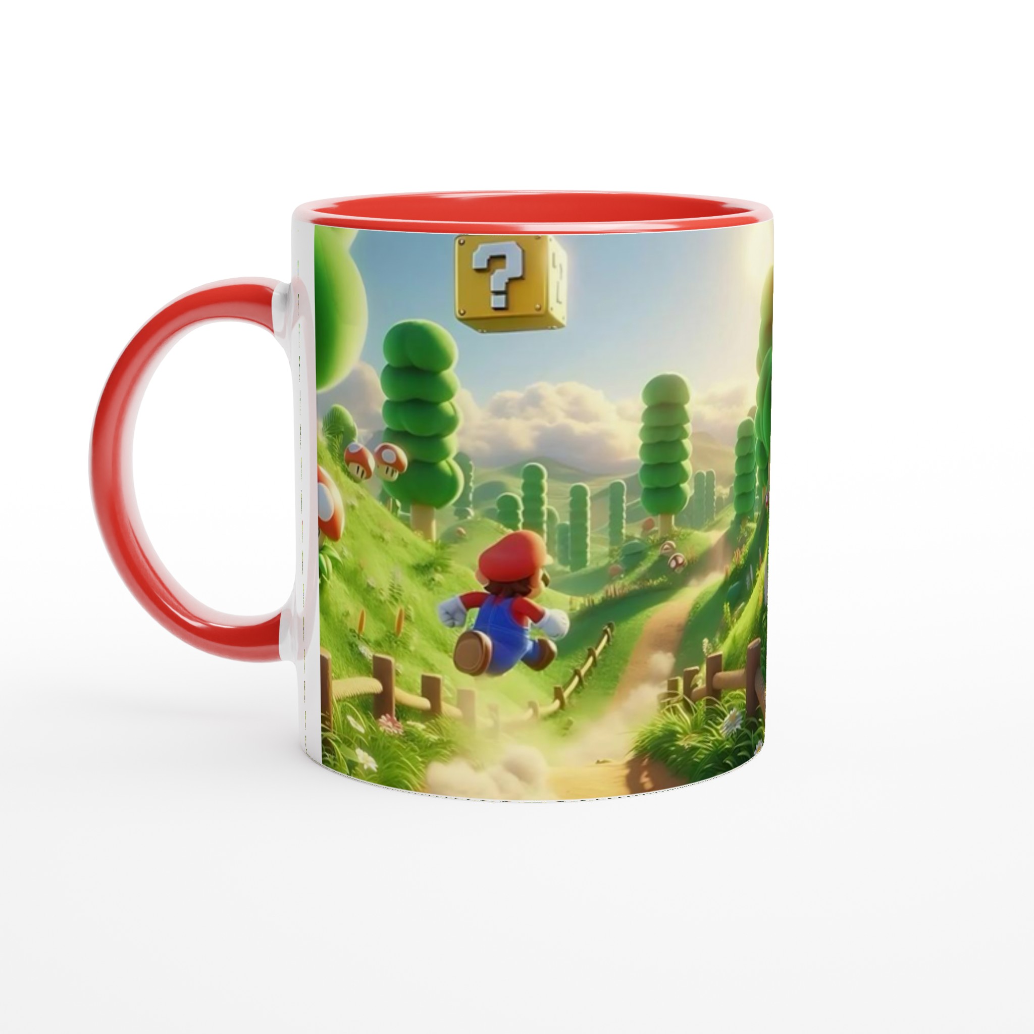 Vit 11oz keramisk mugg med spelinspirerad design i sju livfulla färger 5 6574f264-9d1c-4efe-b65a-bf9a135aface