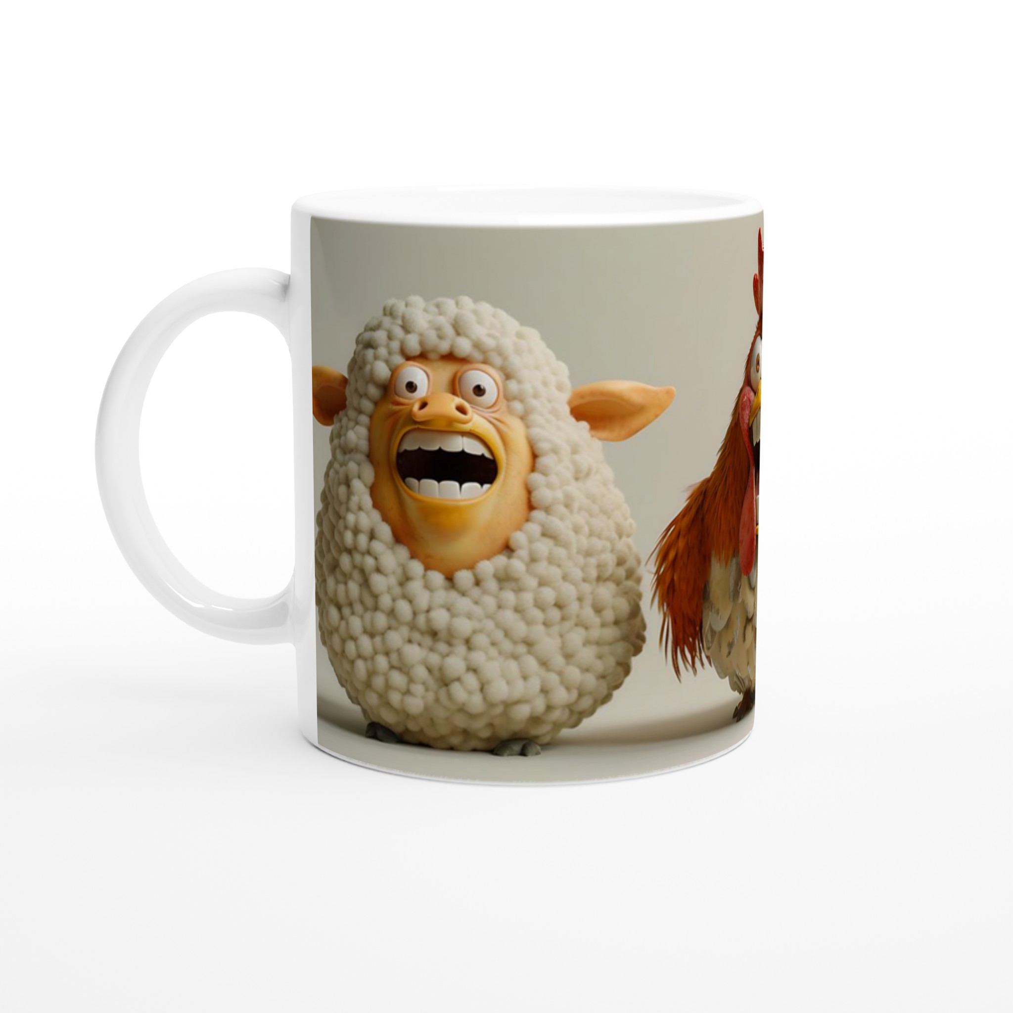 Skrikande Djur Muggen: Rolig 11oz Keramisk Mugg för Kaffeälskare – Välj din färg! 1 65894724-eb86-4fae-a4b9-16cf26edbe99
