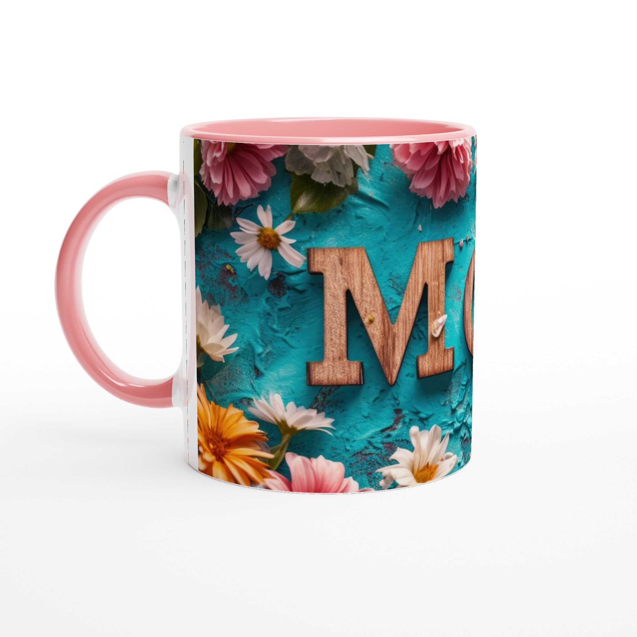 Vit 11oz keramisk mugg – Fira mamma med blomstrande elegans i flera färger 6 65dc2b1a-2f80-4f5c-a791-95cb3e4c7bc5