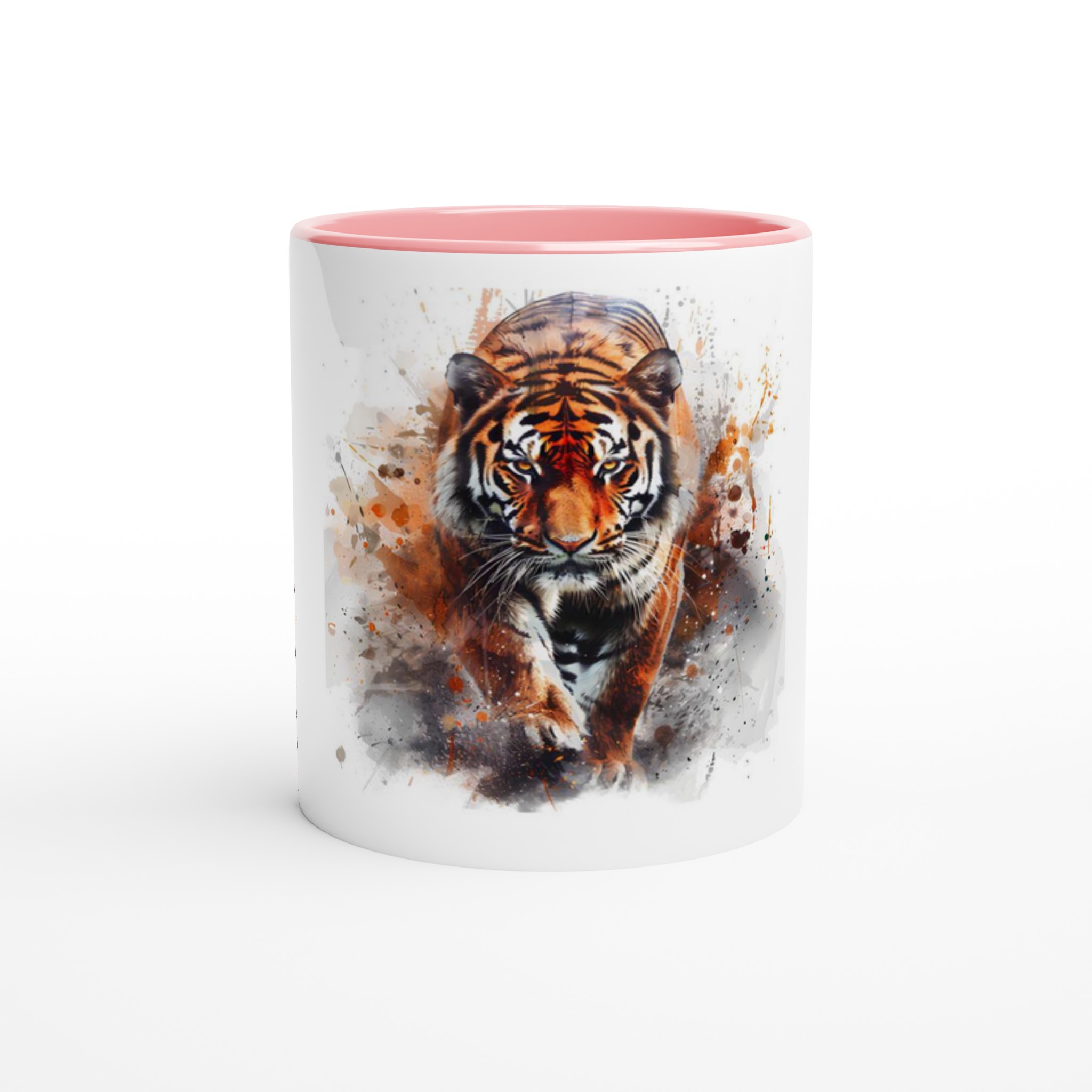 Majestätisk Tiger Akvarell 11oz Keramisk Mugg – Färgad Insida & Handtag i sex djärva nyanser 3 65fe7ea4-e87c-4427-ba52-ae327c0e57fc