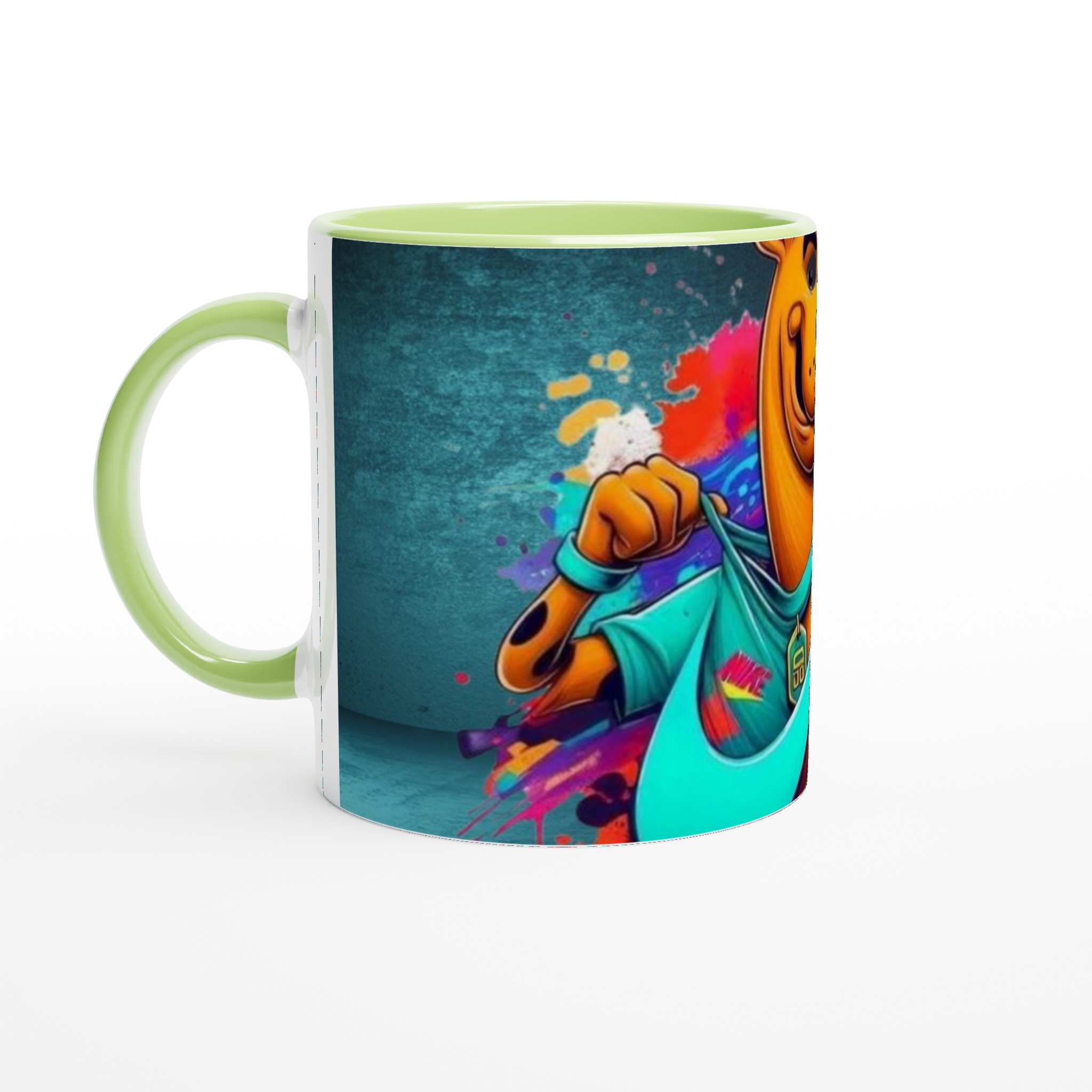 Vit 11oz keramisk mugg med färgstark Scooby-Doo design – välj din favoritfärg för en lekfull kaffestund 7 660a6e9f-936b-4b13-bf89-271c6f261044