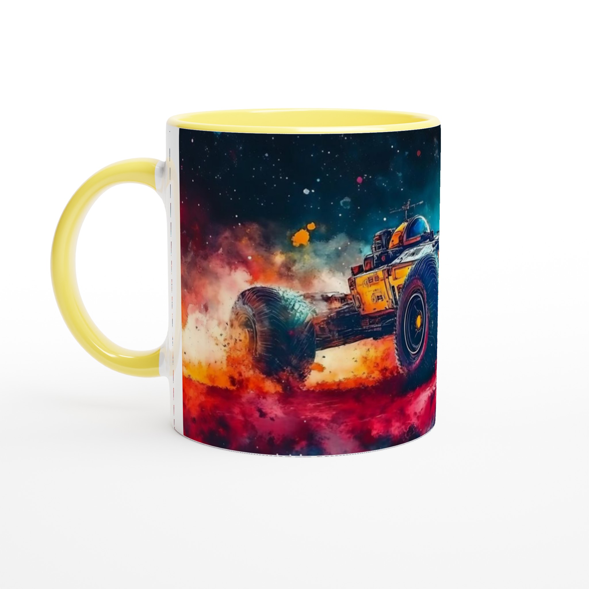 Vit 11oz keramisk mugg med explosiv futuristisk bildesign i livfulla färger 3 662a3b28-45d2-499b-8716-2f9c0d9c3b90
