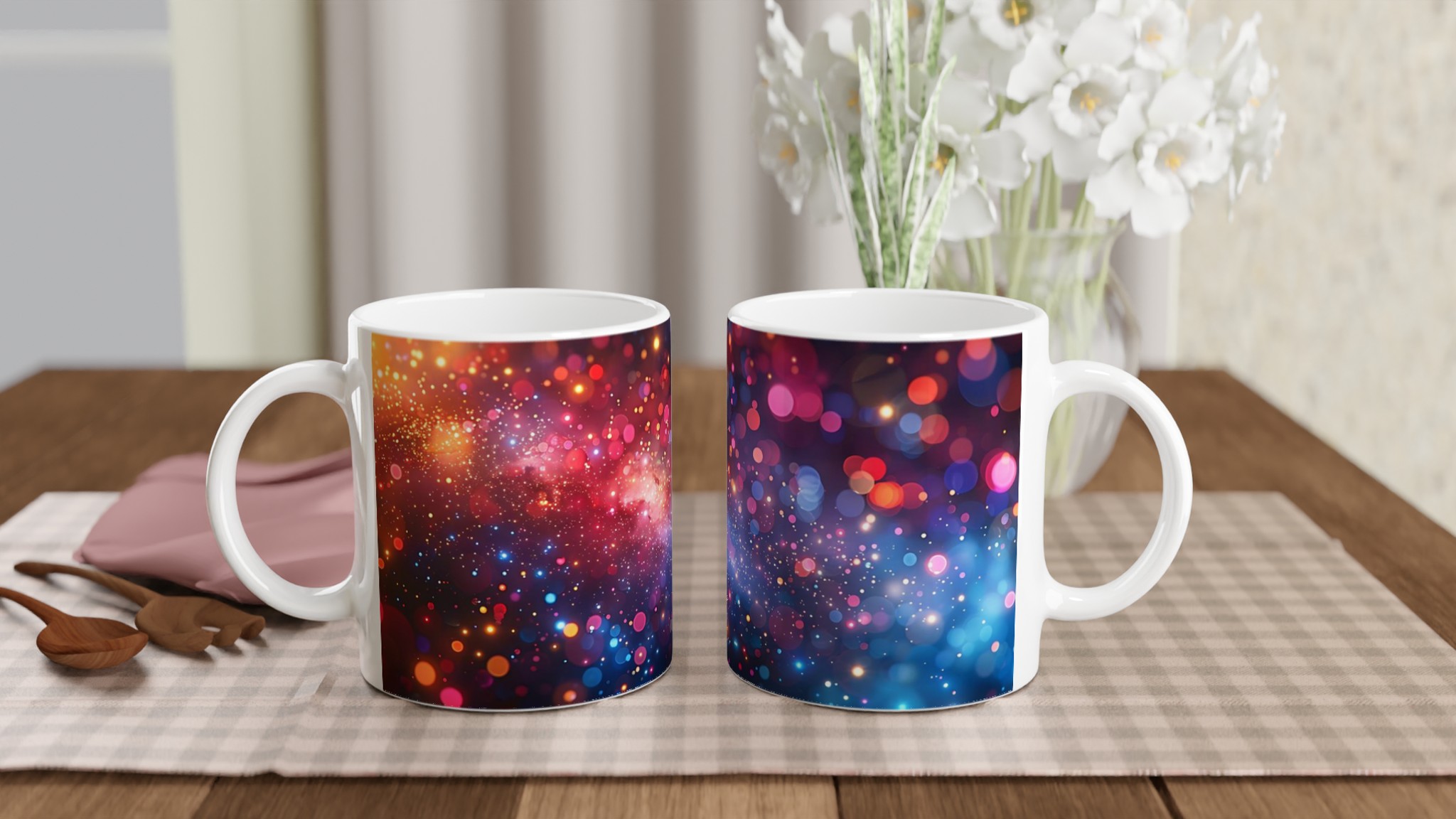 Kosmisk Glitter Mugg - 11oz Keramikmugg i ditt val av sju livfulla färger 10 6637cece-f9ba-4649-bcf3-06f2e0341804