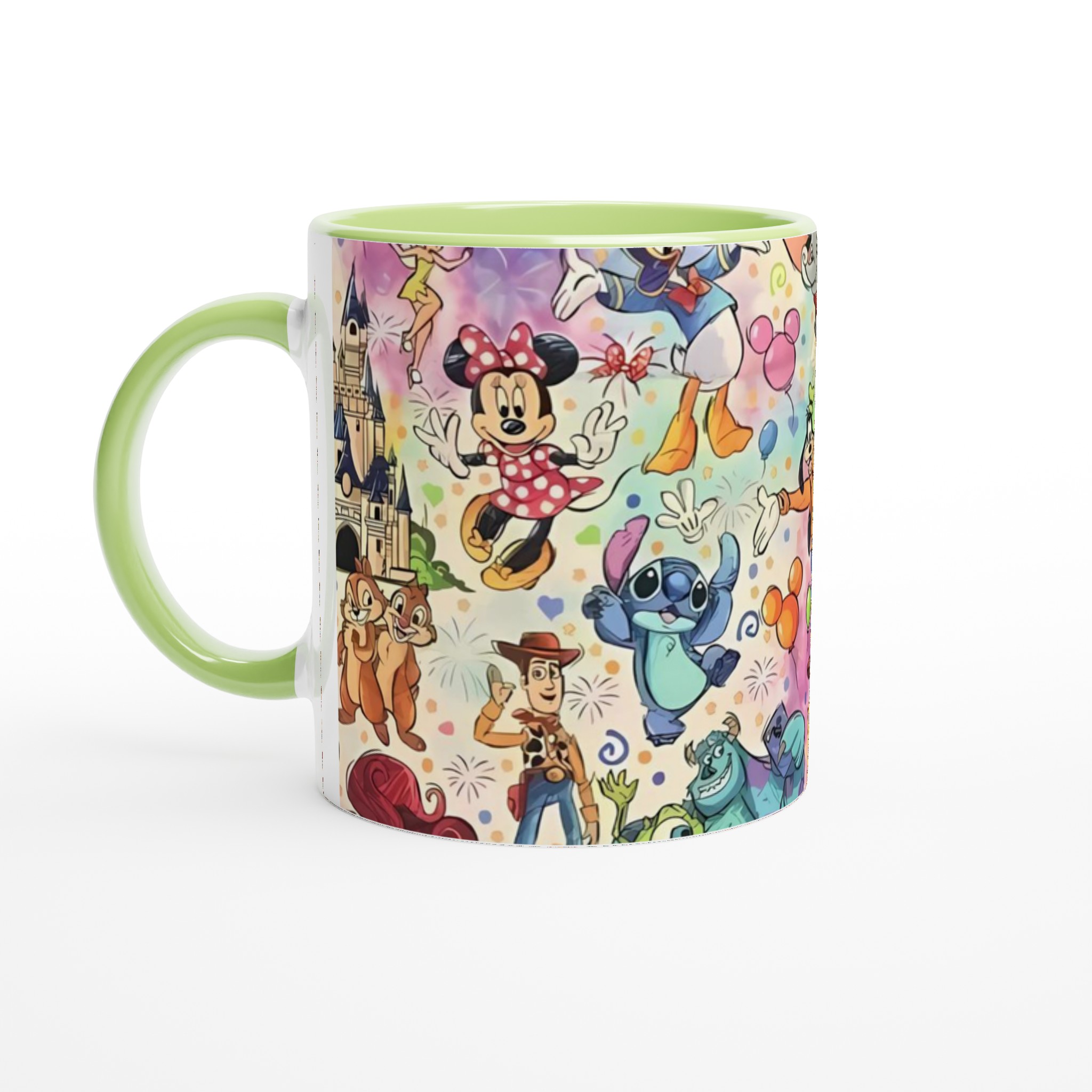 Vit 11oz keramisk mugg med lekfulla Disney-ikoner i livfulla färger 7 667642d5-5fac-4ea2-9caf-afaffaeb828e