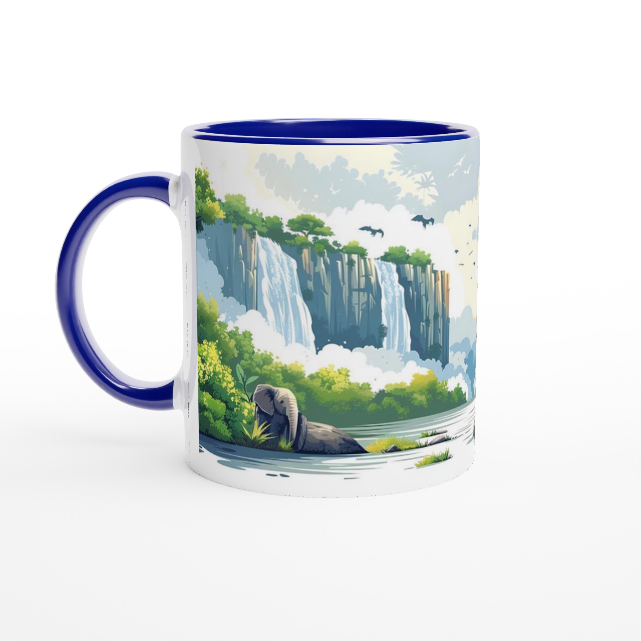 Tropisk Djungelkaskad Mugg – Vibrerande Naturdesign i ditt Val av Färg 2 6684e47a-b416-49f9-869d-09128bce4267