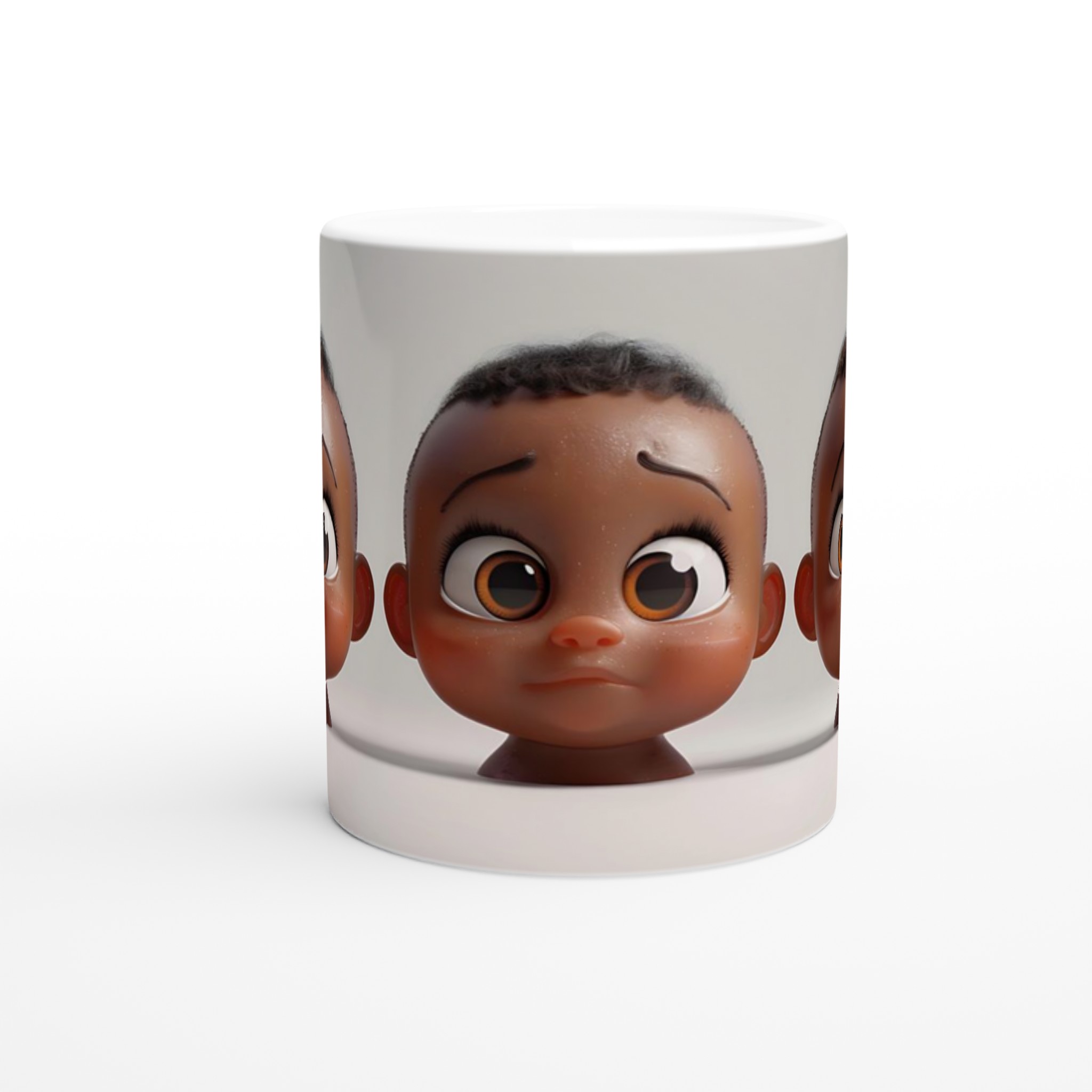 Söta Babyansikten Keramikmugg – Uttrycksfull 11oz Kaffemugg i Ditt Val av Färg 8 672b52d2-8cfe-4d50-8f40-8b76cc54194f