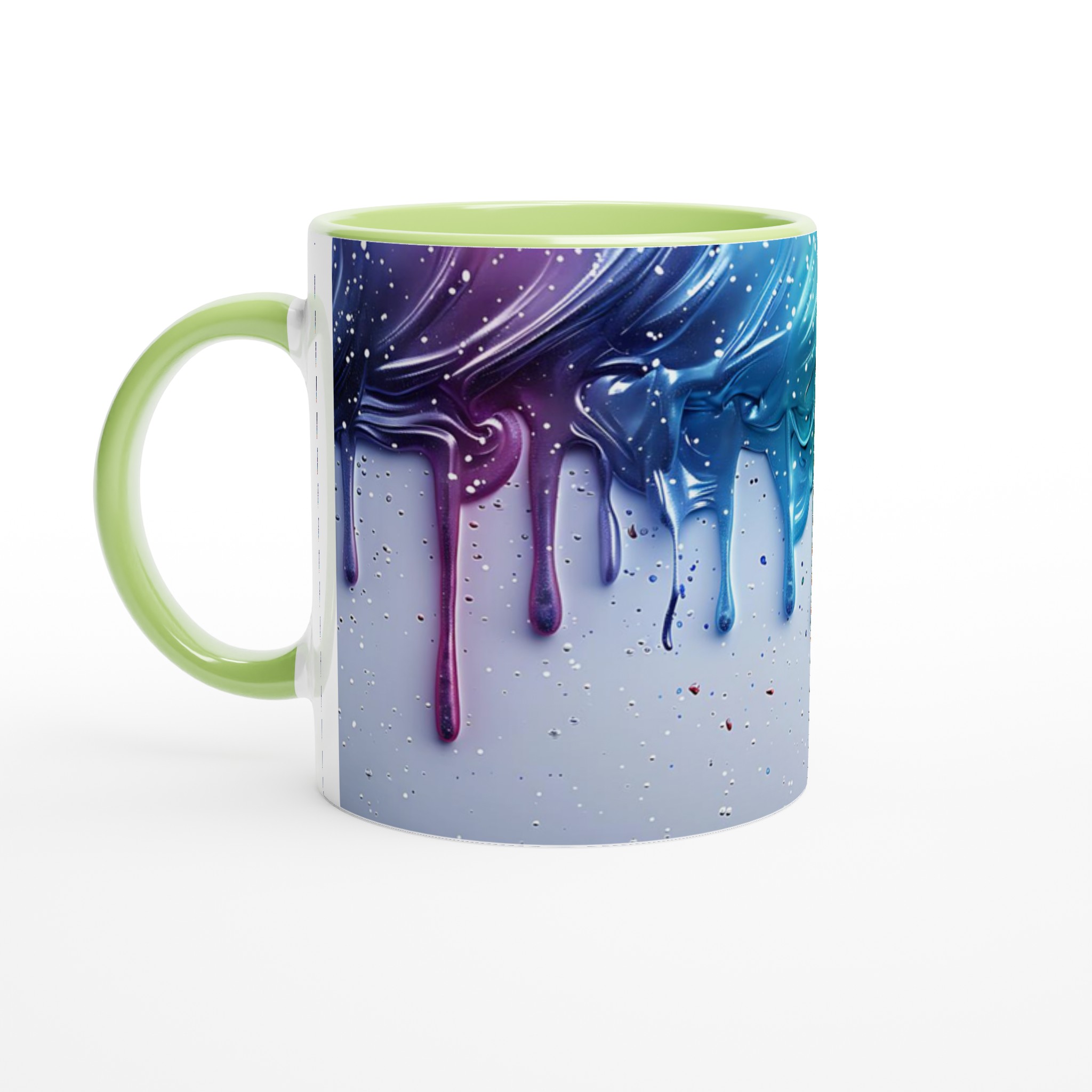 Färgsprakande 11oz Keramisk Mugg – Konstnärligt Regnbågsdesign i Sju Levande Färger 7 67655c27-5c92-4c0e-a851-471187d0e536