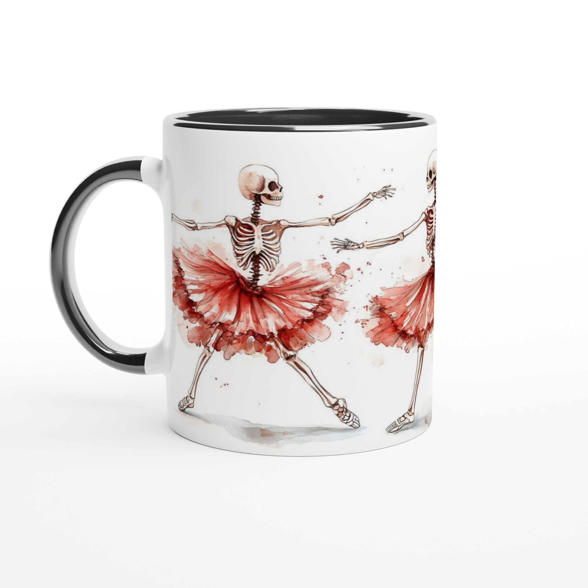 Dansande Ballerina Skelett Mugg - Vattentät Akvarell Stil - Välj din färg 4 67674a59-4b23-47a4-810c-e8071bb5dbfa