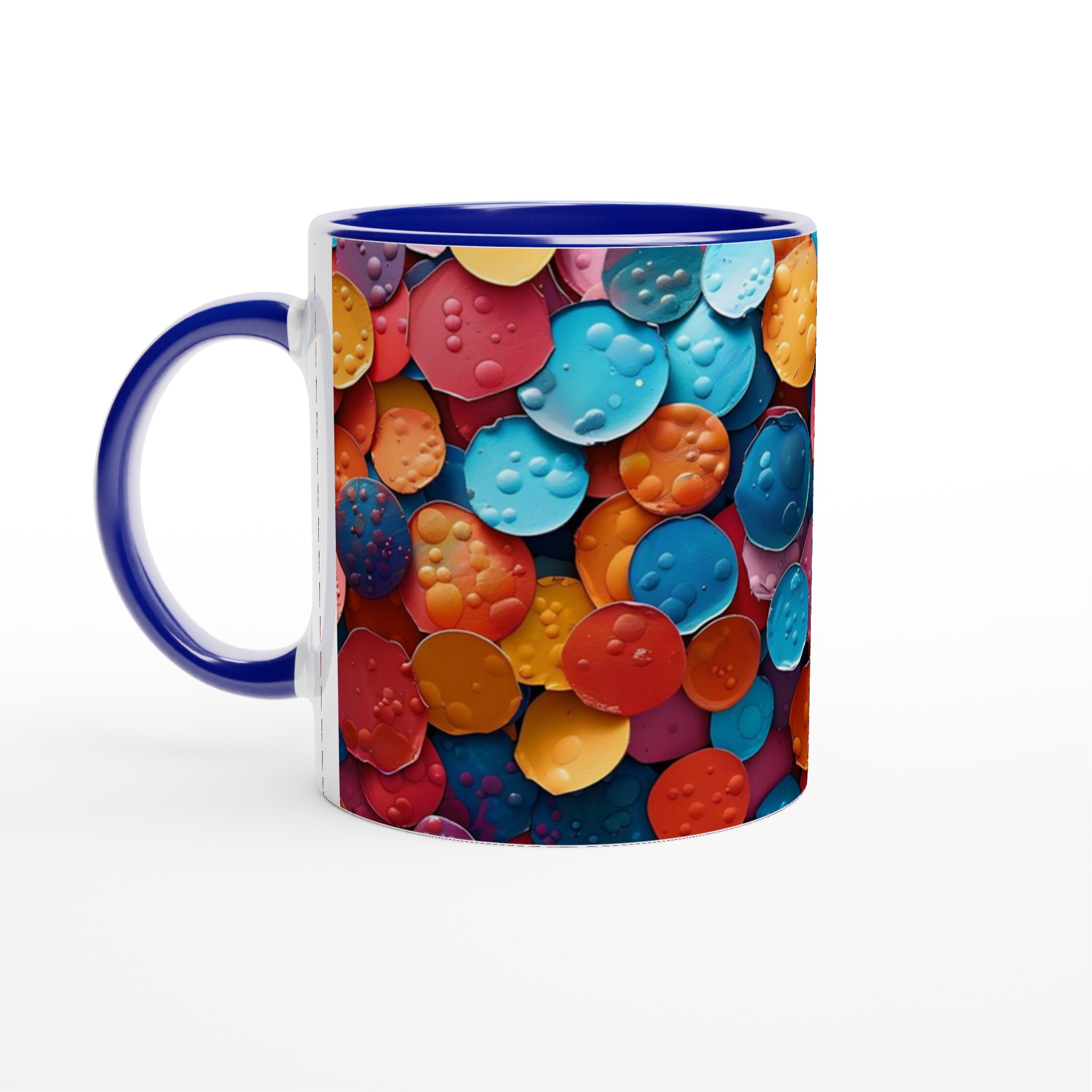 Abstrakt Färgglad Bubbla 11oz Keramisk Mugg – Välj bland 7 Livfulla Kulörer 2 678aae9b-fdd7-453b-9b86-db56714b2758