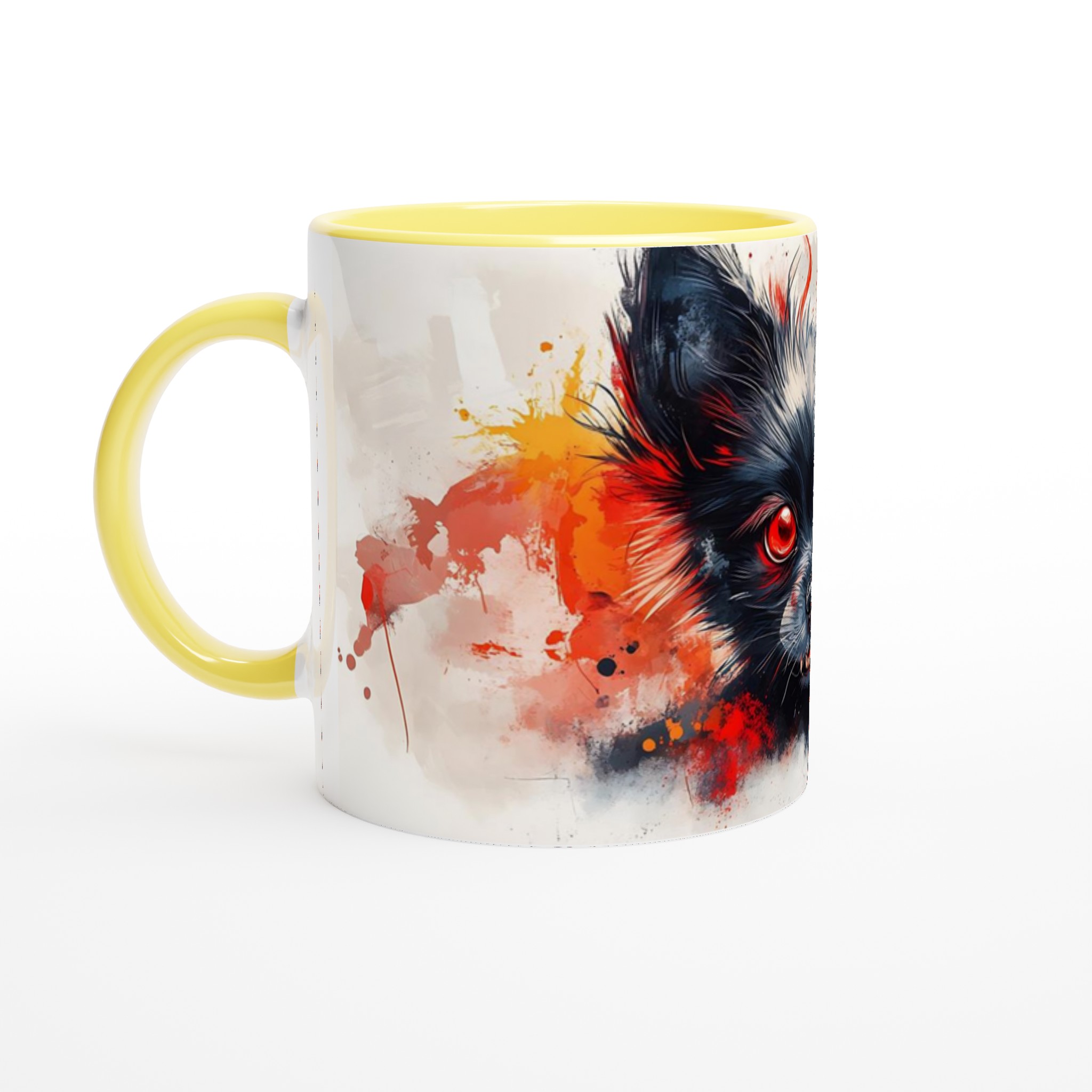 Mystisk Svart Chihuahua Mugg – Unik Design med Blodröda Ögon och Fladdermusmotiv 3 67b3fb3c-32af-4909-888a-b84fe2647e54