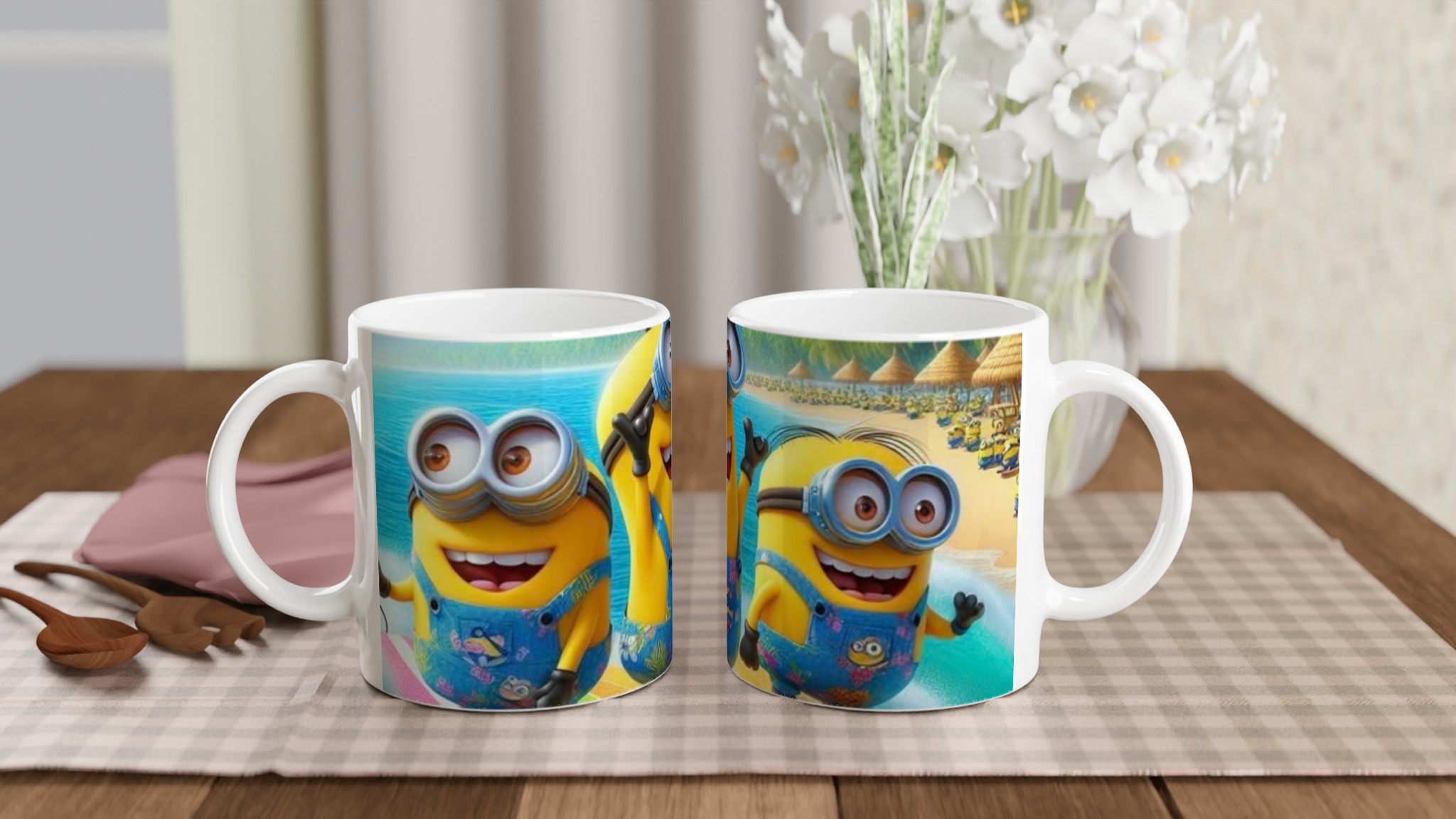 Vit 11oz Keramisk Mugg med Färgstarkt Roligt Motiv – Fånga Sommarens Glädje i Sju Livfulla Färger 10 67b55473-a027-41e7-93f5-78795a4ebd31