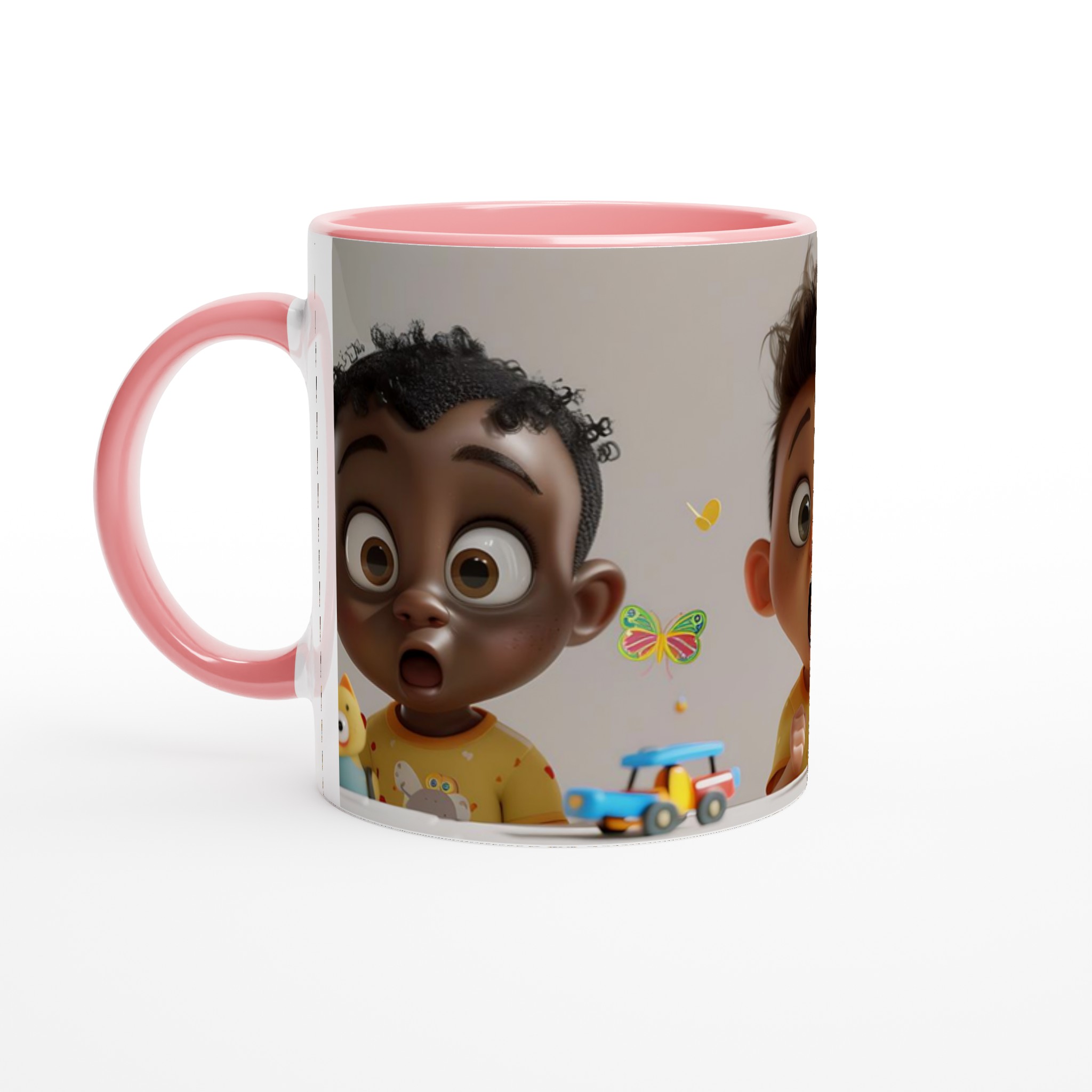 Förvånade Barn! Kaffe-/Temugg - 11oz Keramisk Mugg i Valfri Färg för En Lekfull Start på Dagen 6 67c47ade-5256-46c8-adb4-68432a163411
