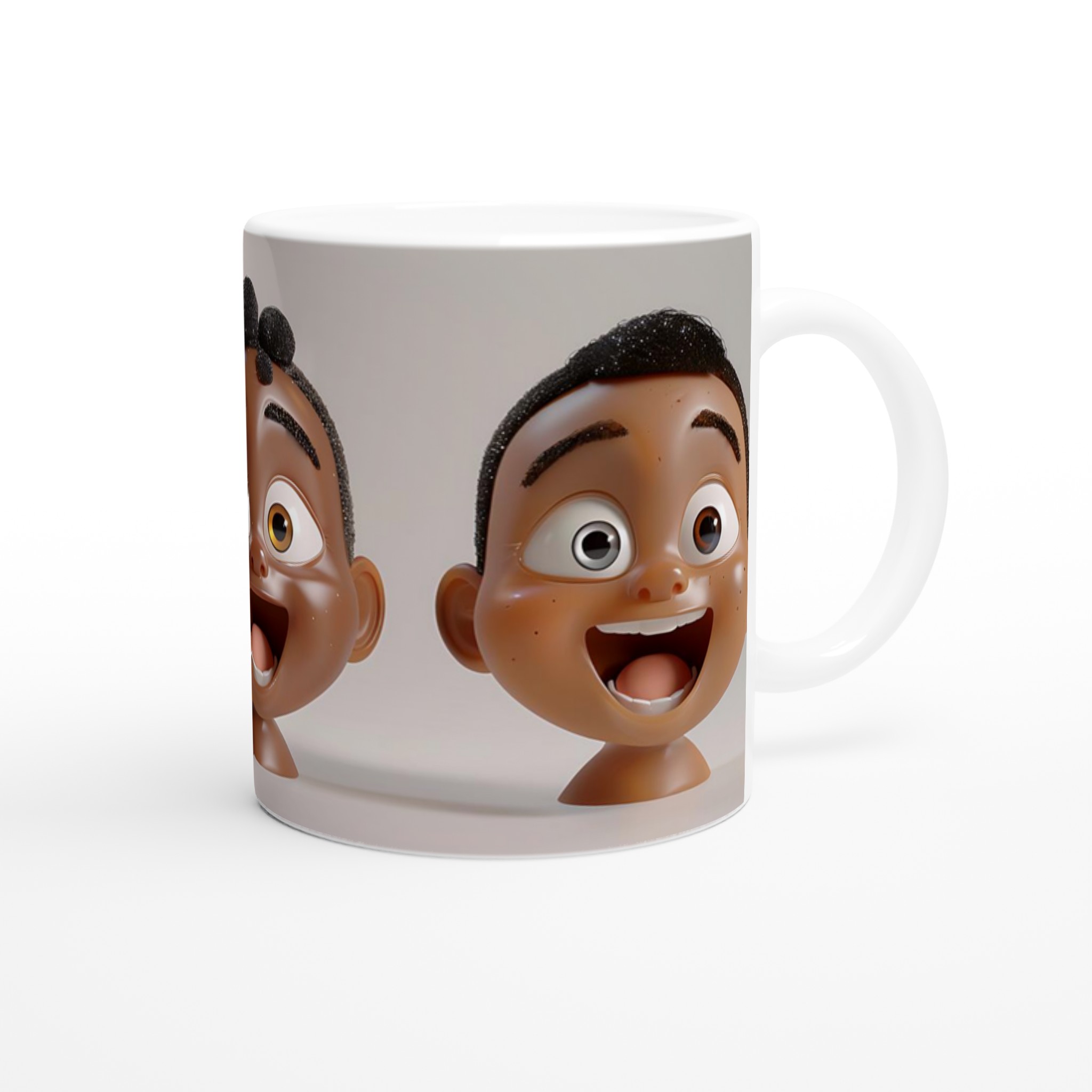 Glad Cartoon Ansikte Keramisk Mugg – uttrycksfull design i flera färger 9 67df0c41-8514-4dde-b7fd-10f2320f0e20