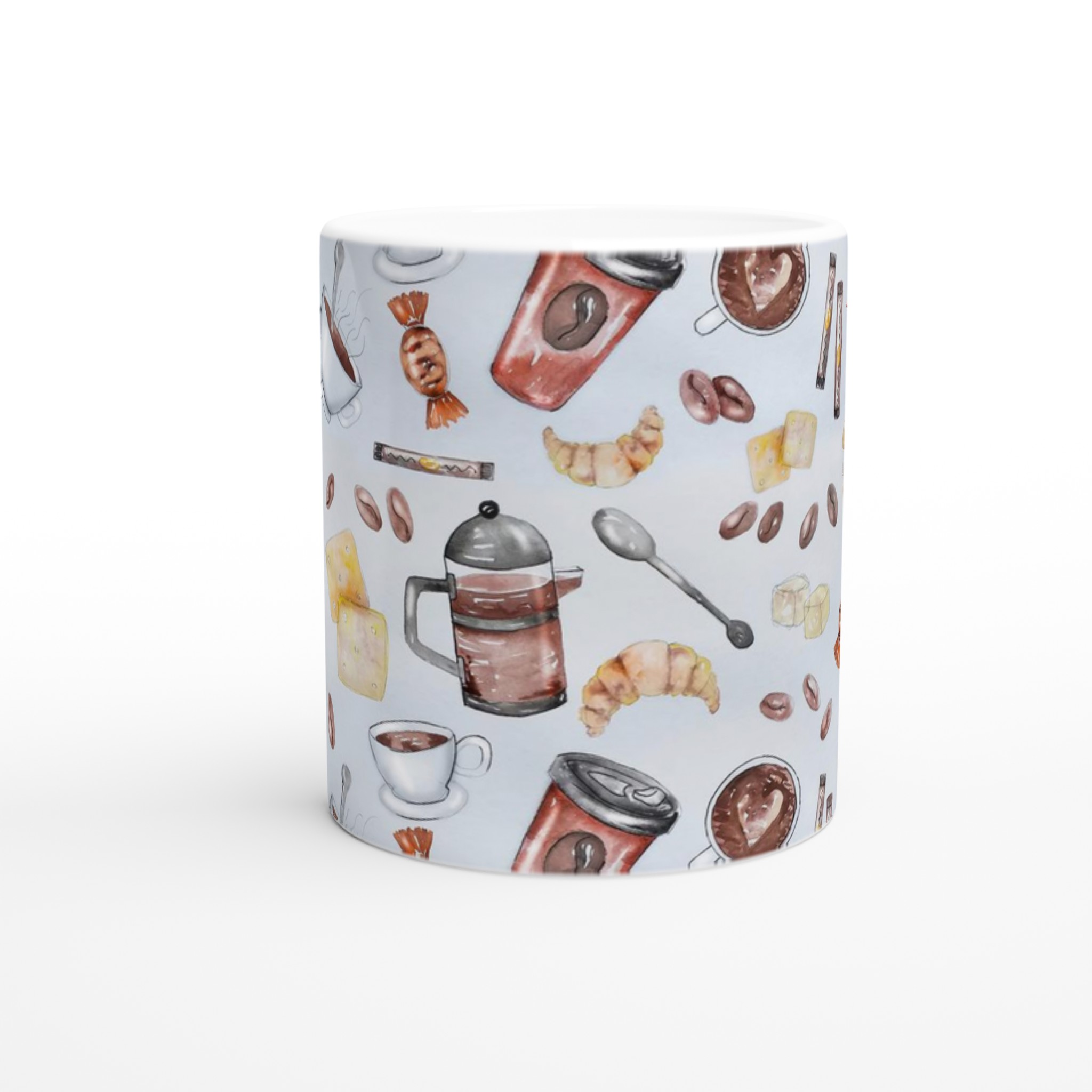 Vit 11oz keramisk mugg med charmigt kaffemotiv – välj bland sju livfulla färger 8 68073e75-dc23-4f6b-bade-a18a42992d0a