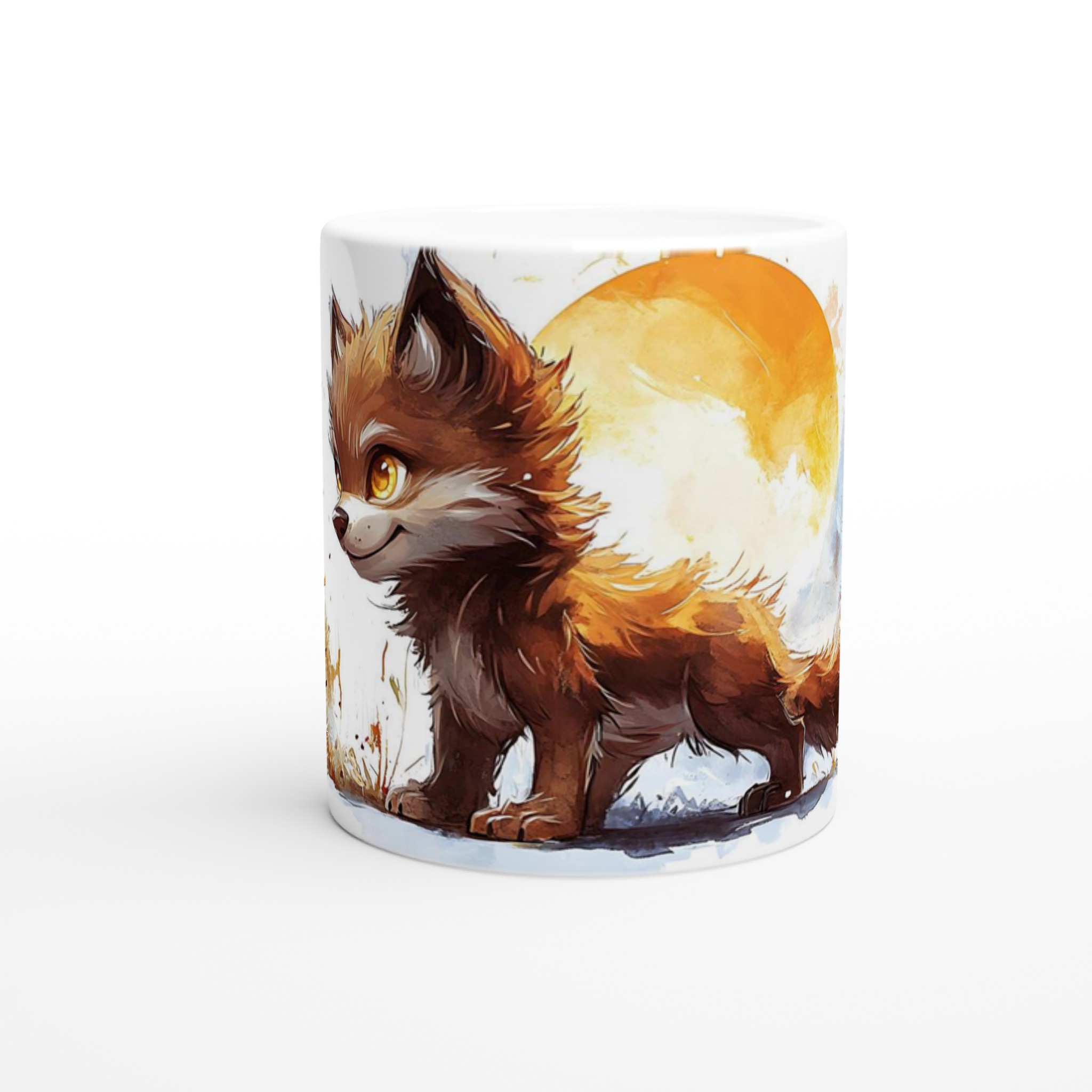Söt Räv Akvarell Mugg - 11oz Keramisk Kaffemugg i Din Favoritfärg 8 68503dc4-4acf-435c-8b57-7c6f22666b7c