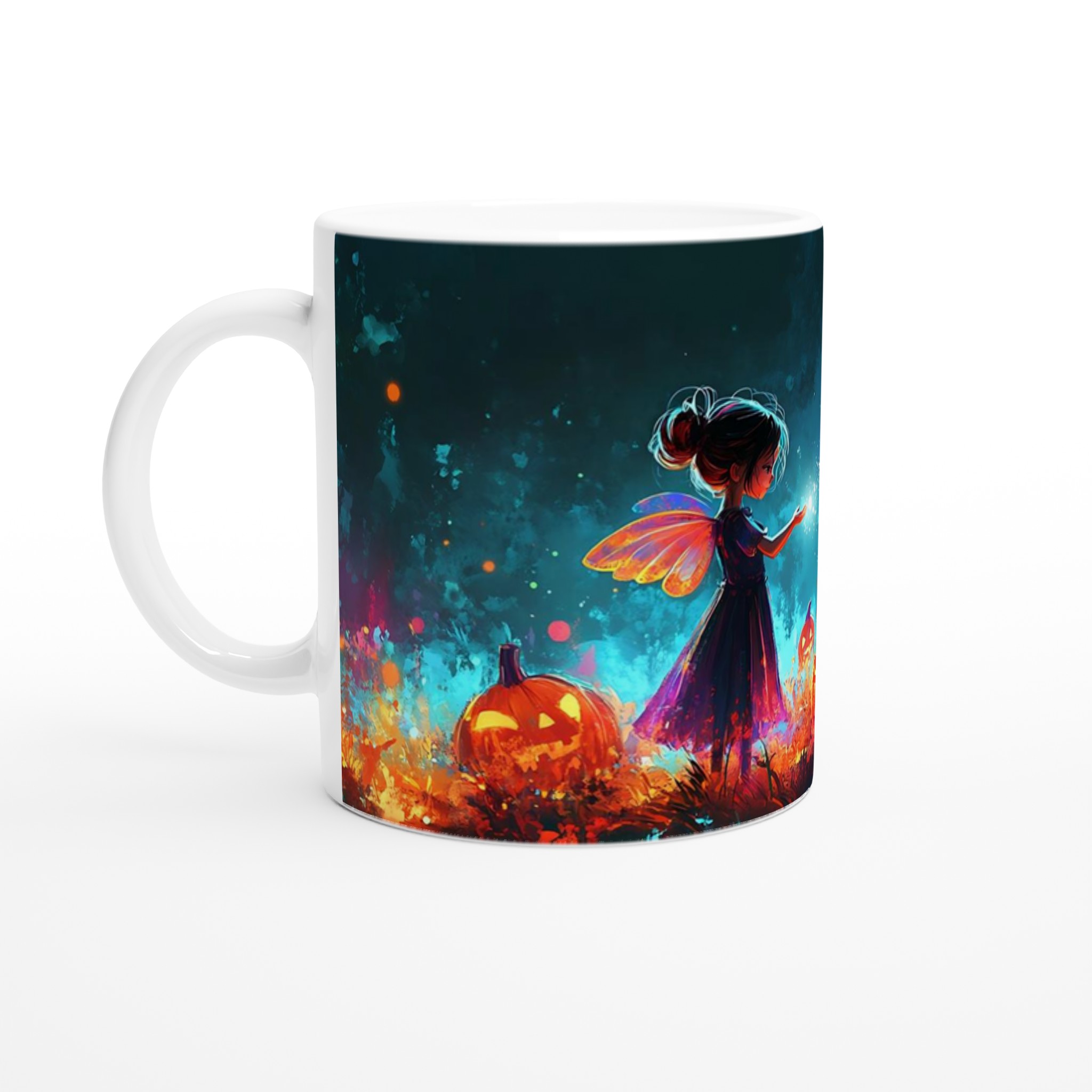 Magical Halloween Fairy & Pumpkins 11oz Keramisk Mugg – Drömsk Höstdesign i Valfri Färg! 1 685367d2-8e8a-4129-bb37-4d3f2bda1ff4