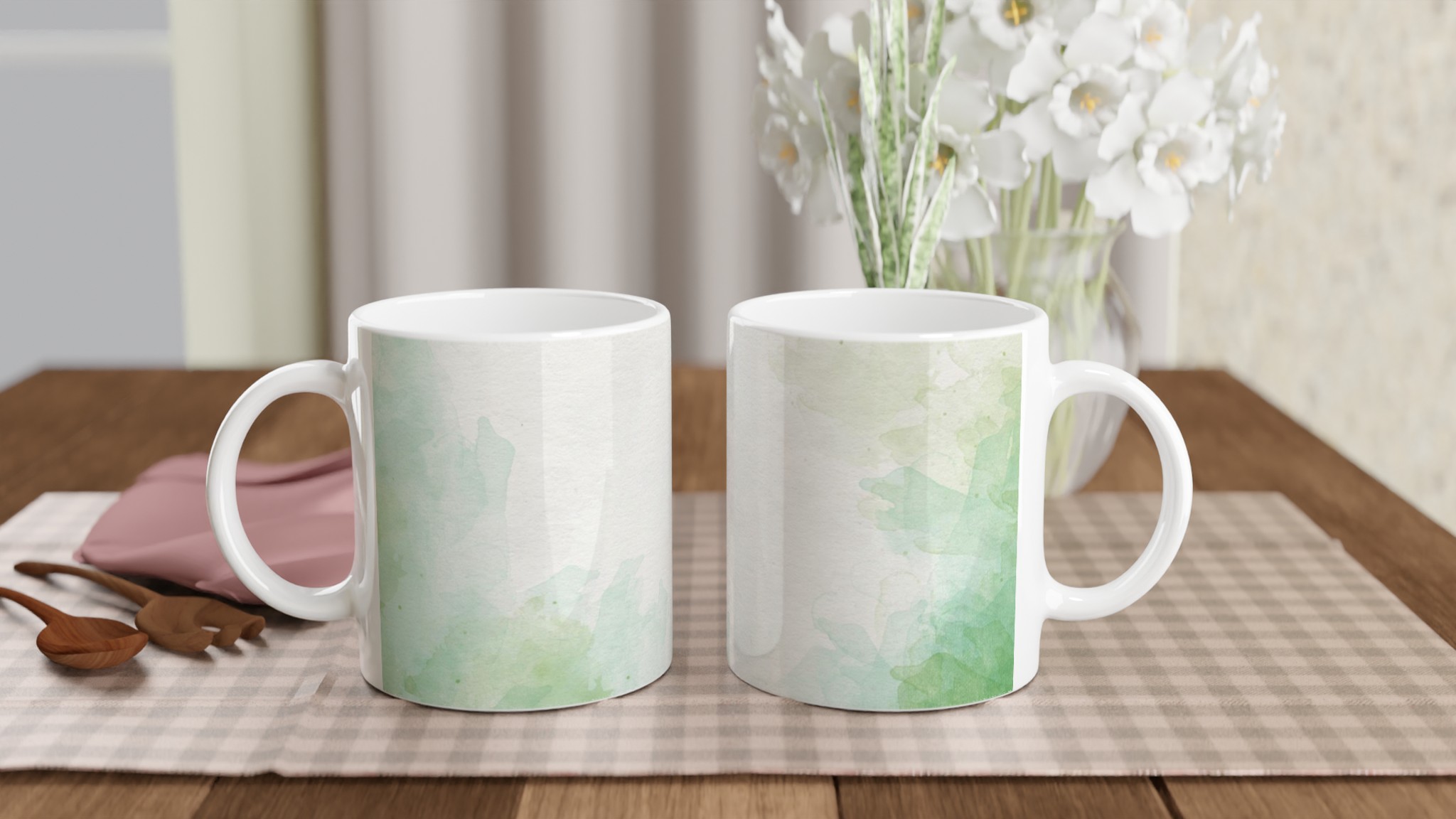 Vit 11oz keramisk mugg med subtil akvarellkänsla - välj din favoritfärg 10 6896b8f0-8b43-4aae-aa5c-a0dc7ea63dae