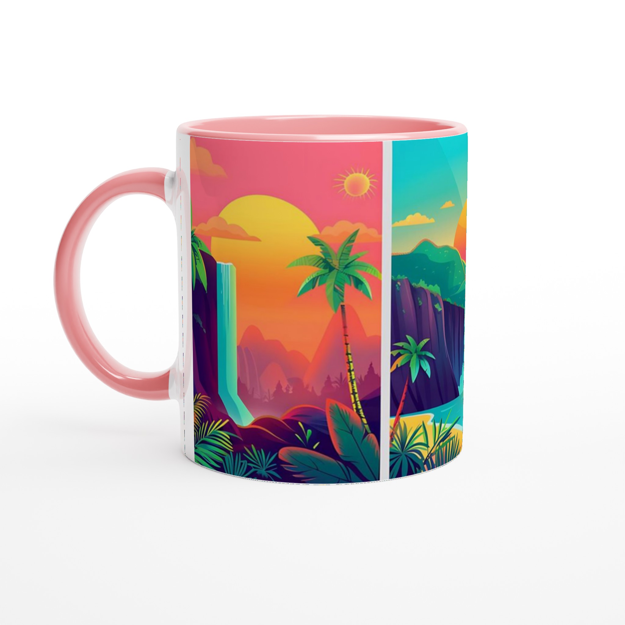 Tropisk Drömlandskap Mugg - Livfulla Vattenfall & Palmer i Valfri Färg, 11 oz 6 68b261b8-789f-42b7-8a2c-4d8a09e40464