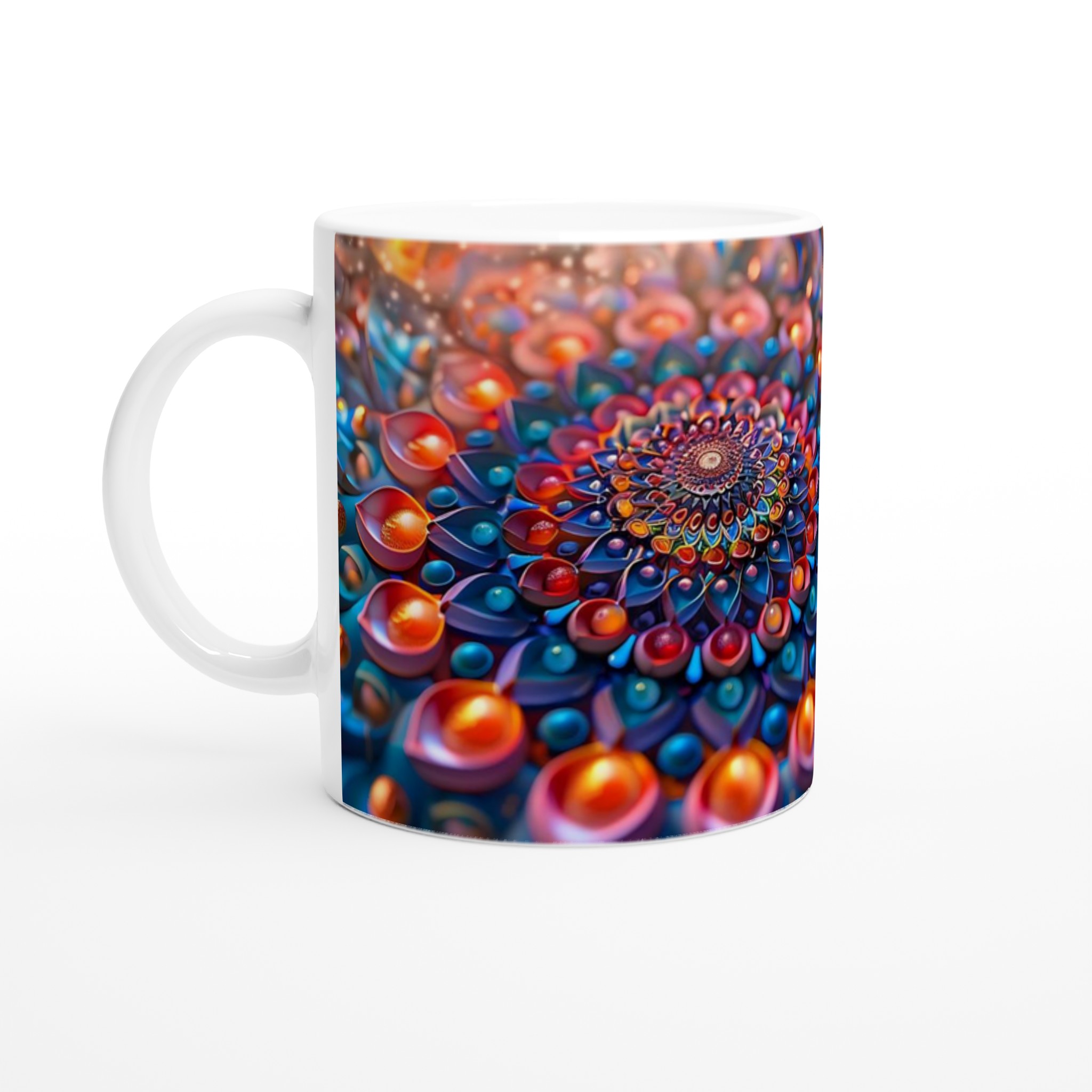 Kosmisk Blomster Keramisk Mugg – Upplev Din Favoritdryck i Strålande Färg 1 68ceded7-f16f-4c8c-8a7f-75904a4d9493