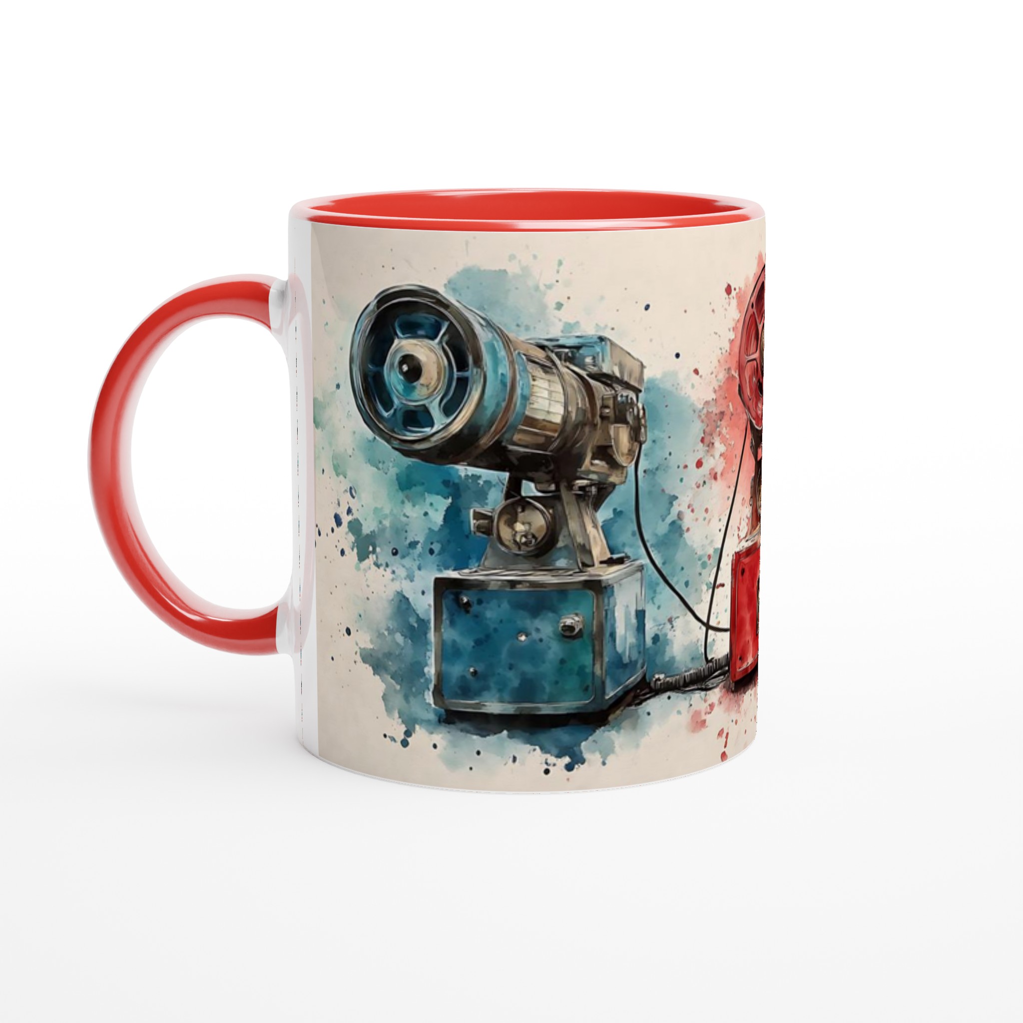 Retro Projektor Art Mugg – Färgstark Vattenfärg Design, Välj Din Favoritfärg 5 68ef8f77-5e4c-49c2-a24c-bd248e5c6c38