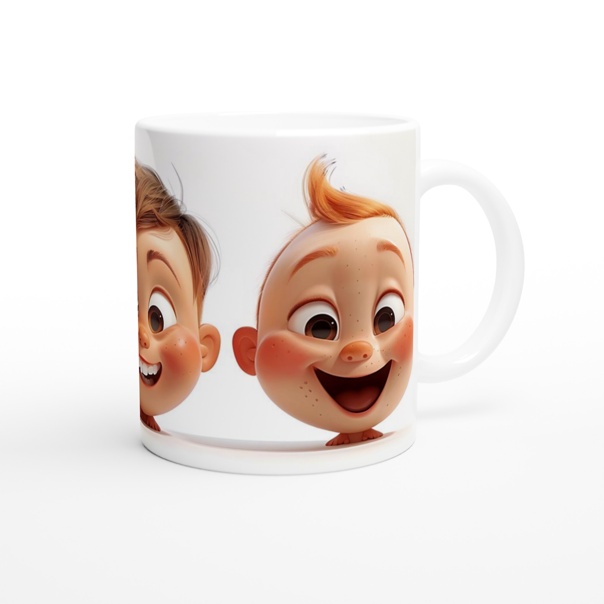 Glad Cartoon Ansikten Keramikmugg - Personlig 11oz Kaffekopp för Barn & Vuxna i Valfri Färg! 9 68f6edb3-1ecd-4db2-a1b2-c61920e9e401