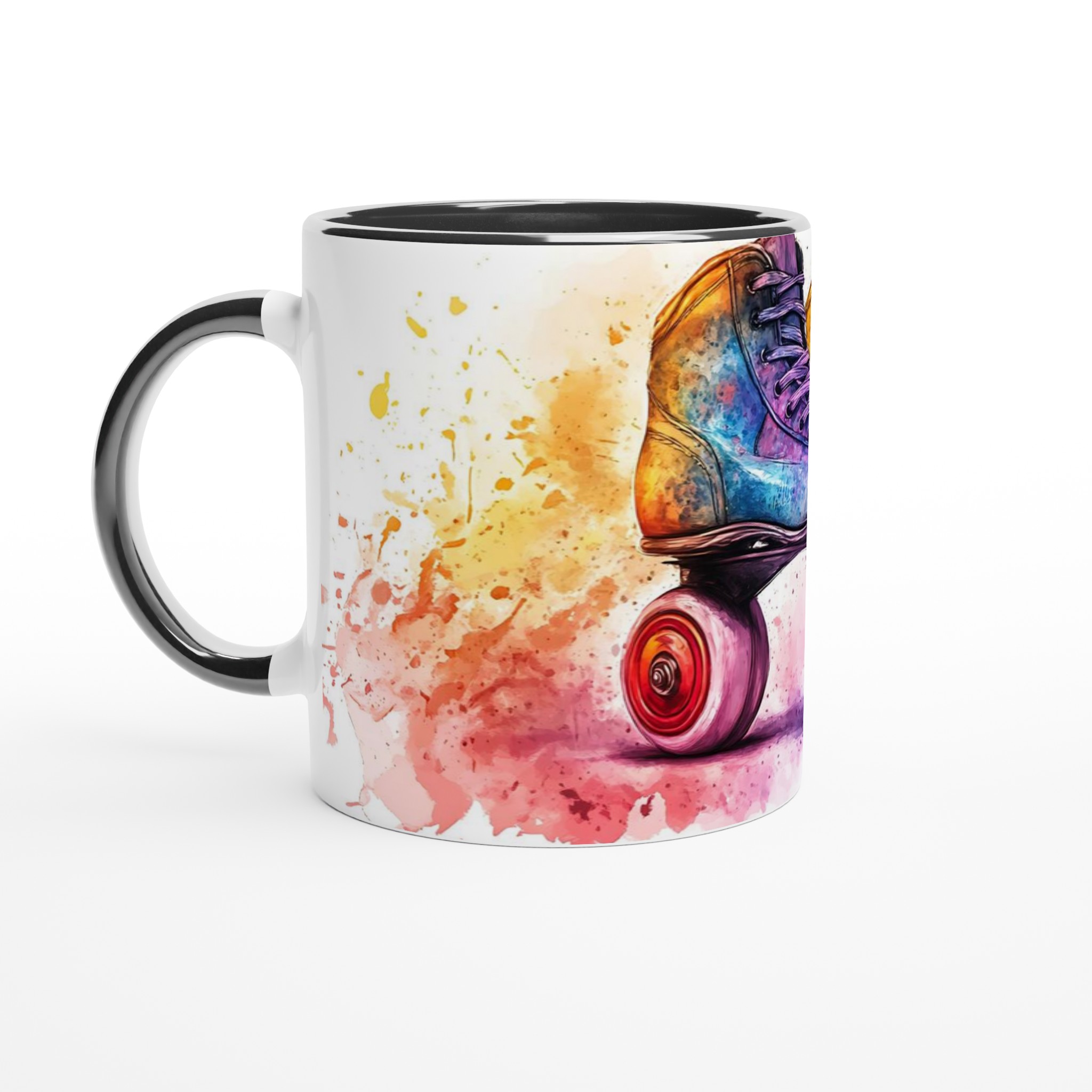 Retro Rullskridskor Akvarell Mugg - Färgexplosion för Kaffestunden i Valfri Färg! 4 693d1e74-70b2-4987-8176-3617395b3037