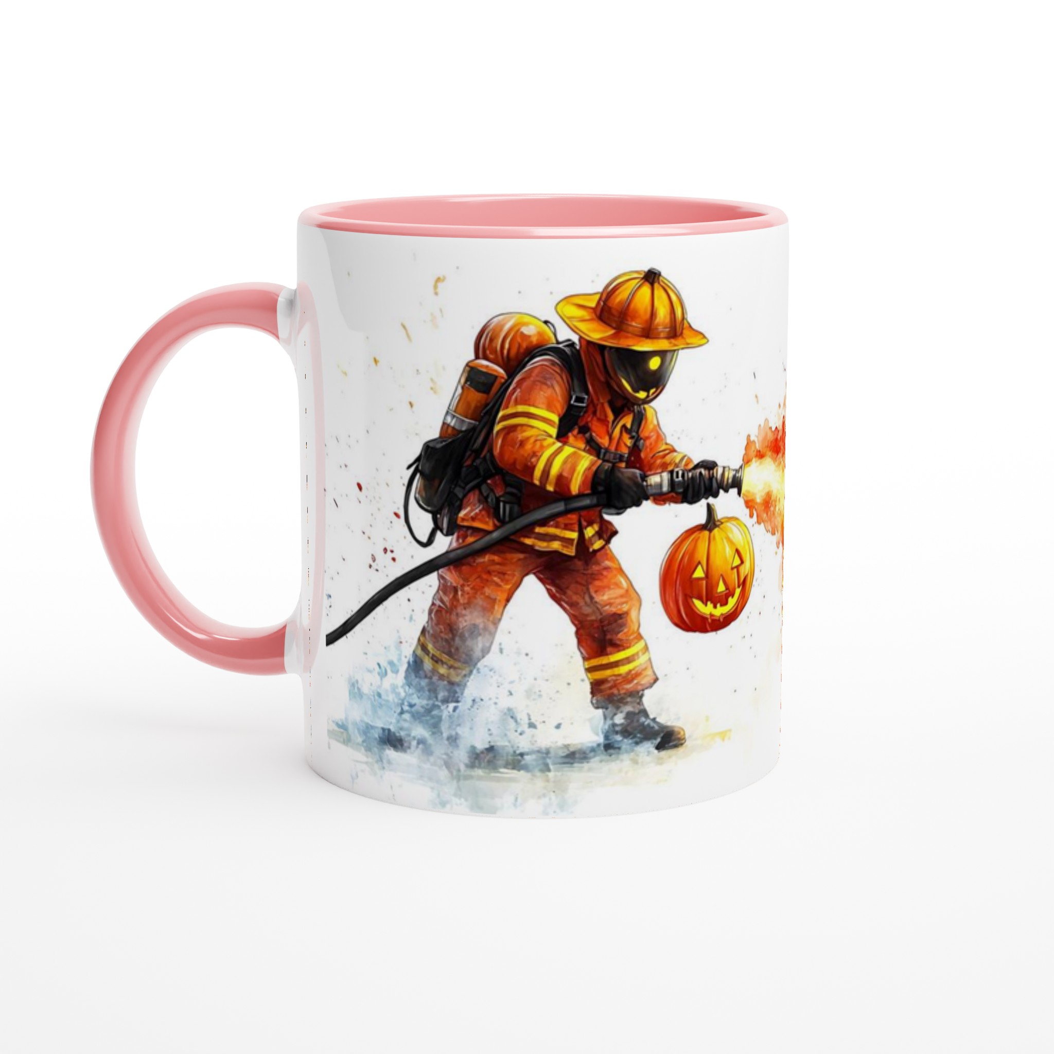 Unik Halloween Brandman Mugg – Eldigt Motiv, Hållbar Keramik i 7 Färger! 6 69454567-c4d4-428a-8120-2e137e10c896