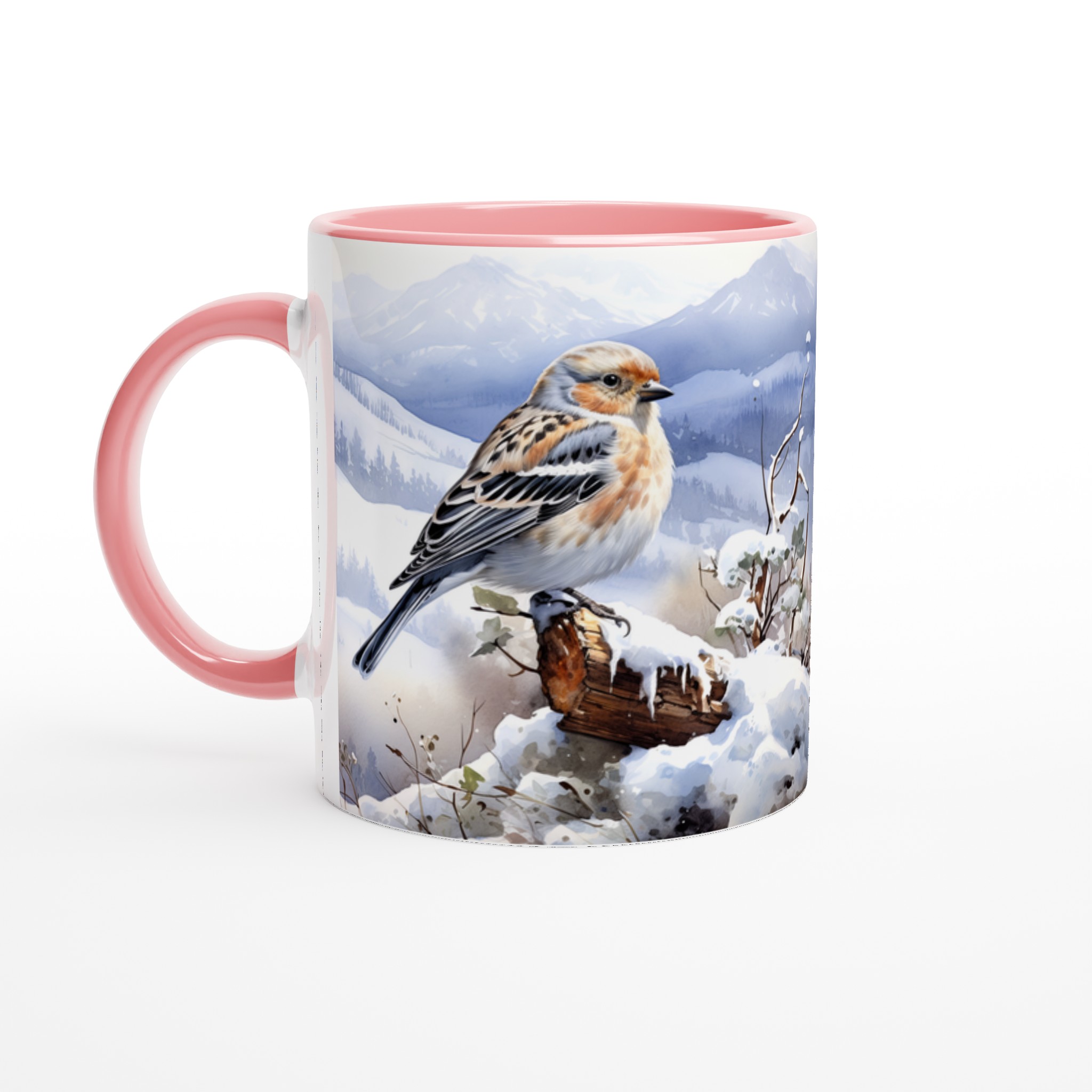 Vit 11oz keramikmugg med vinterfågelmotiv – välj bland sju vackra keramiska färger 6 6961fda3-39ab-4e2f-bf22-b8513af0f0a5