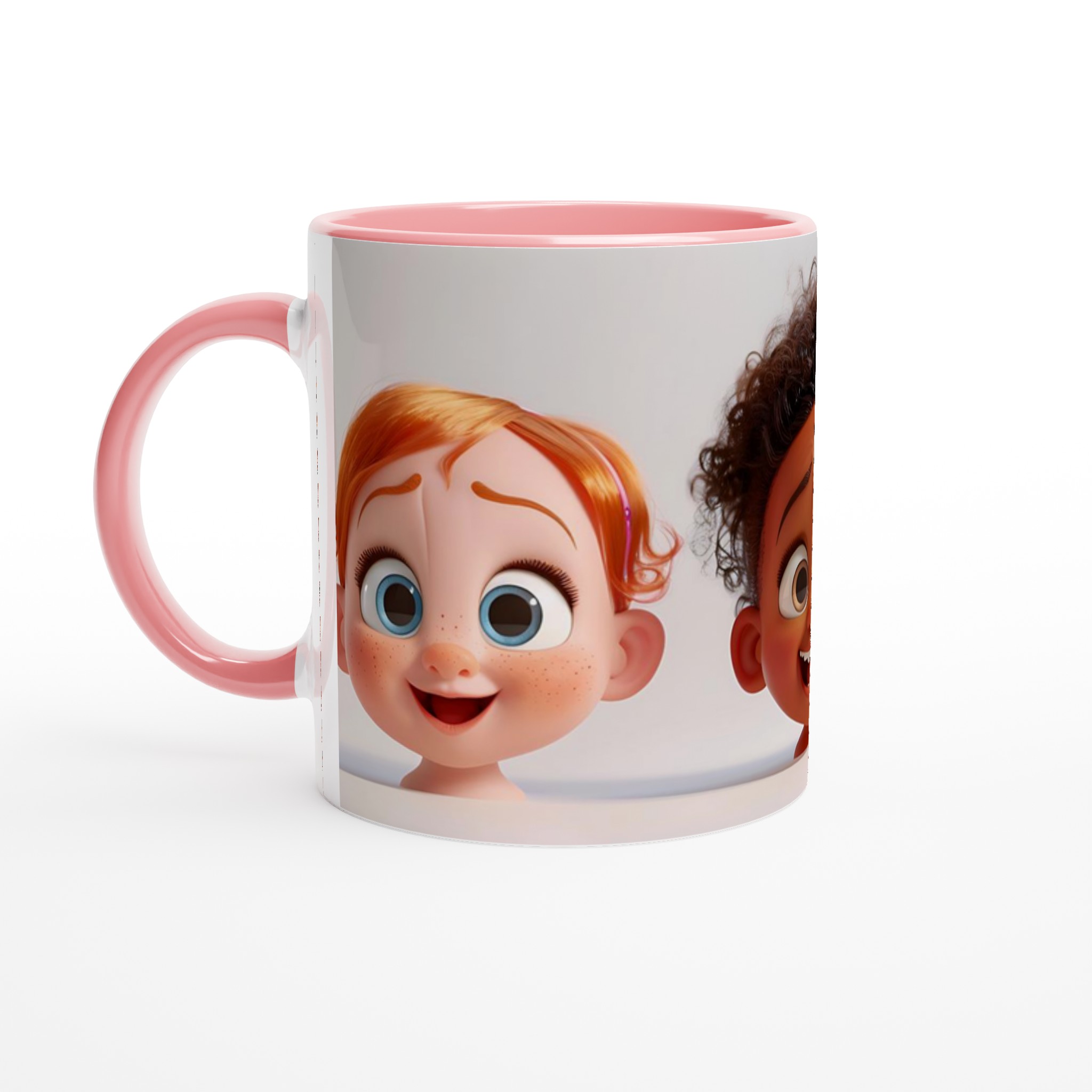 Glädjefylld Keramikmugg 11oz – Strålande Barnmotiv i Valfri Färg för Ditt Kaffe! 6 697e46a7-83bb-4437-b2ff-226b17354717