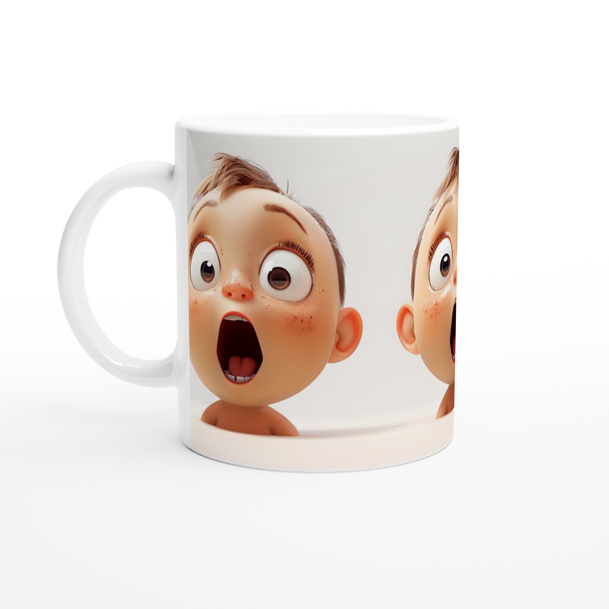 Förvånad Baby Ansikte Mugg - Charmig Keramisk Mugg för Varje Kaffestund 1 69855a70-4dab-414d-bbec-606defd14bfa