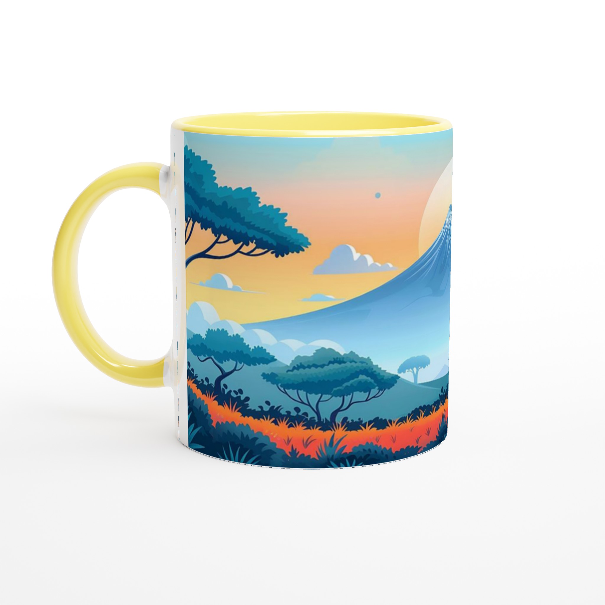 Mt. Fuji Soluppgång Keramikmugg - 11oz, Välj din färg 3 69b9a098-6720-495a-bfb9-7d490afbf9af
