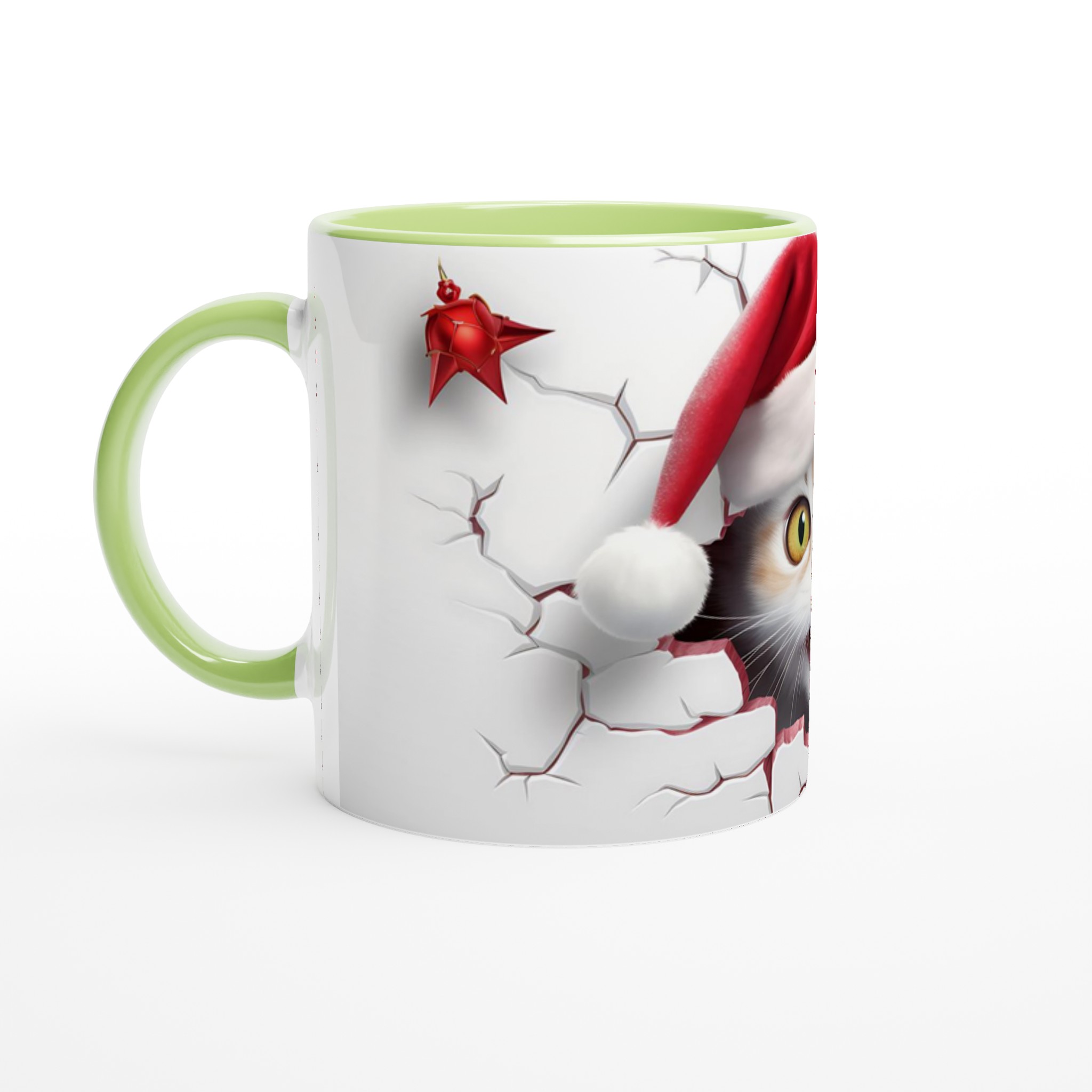 Busig Julkatt Mugg - Vit 11oz Keramisk Mugg för Festliga Drycker 7 69c45773-aad3-4eb8-b1c3-c6bc8821419c