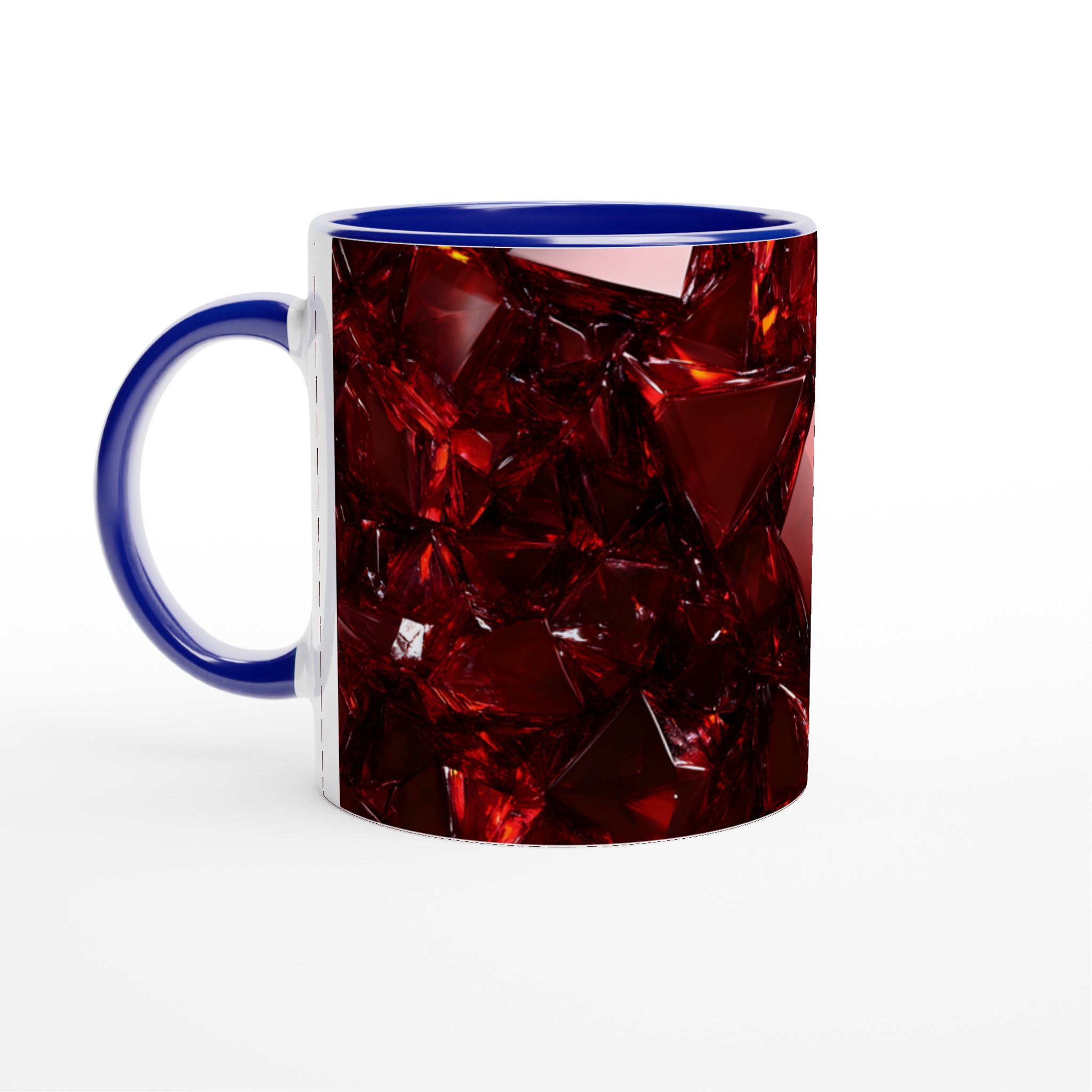 Rubinröd Fasetterad Keramikmugg – 11oz Lyxig Kaffemugg i Ditt Val av Färg 2 69d2ee5c-e32b-4d31-a854-980071de15ea