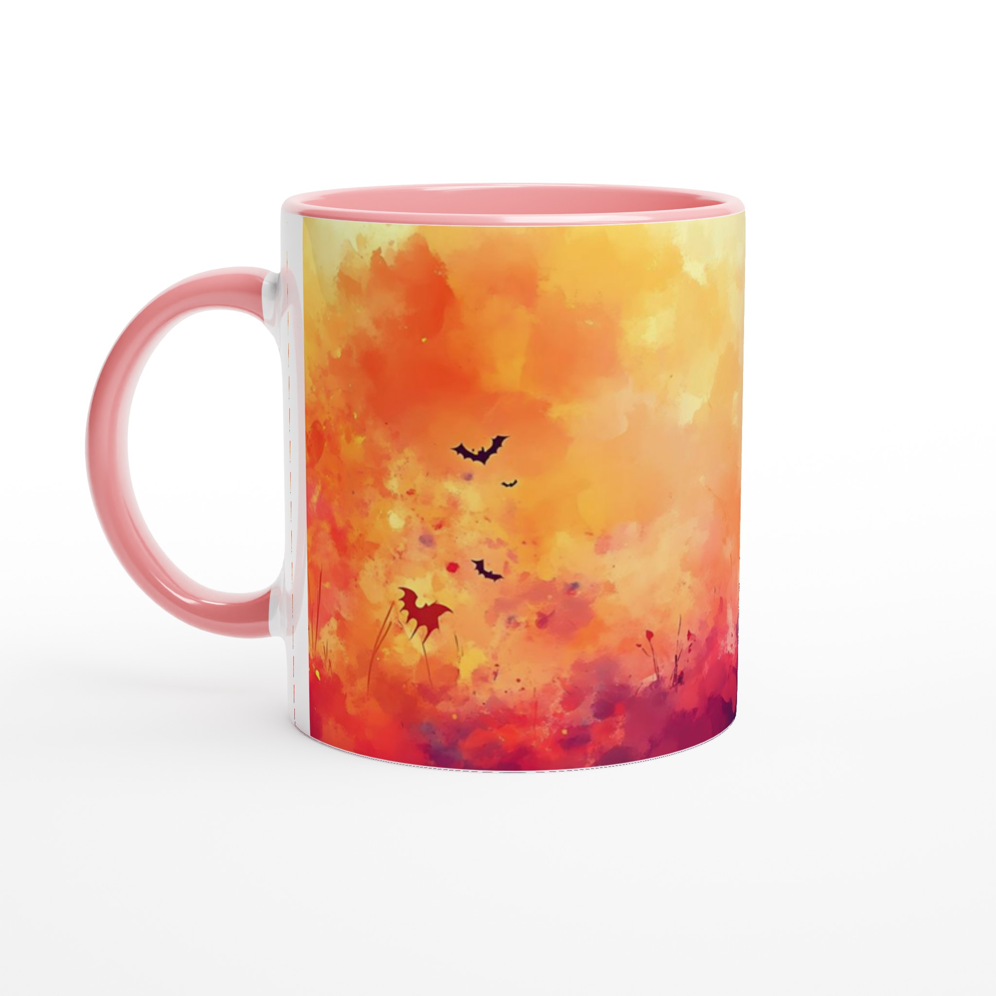 Magisk Halloween Mugg – Lekfull Design i Akvarell | 11oz Keramisk Kaffemugg 6 6a5af396-082e-4cdc-baca-54b96132b256