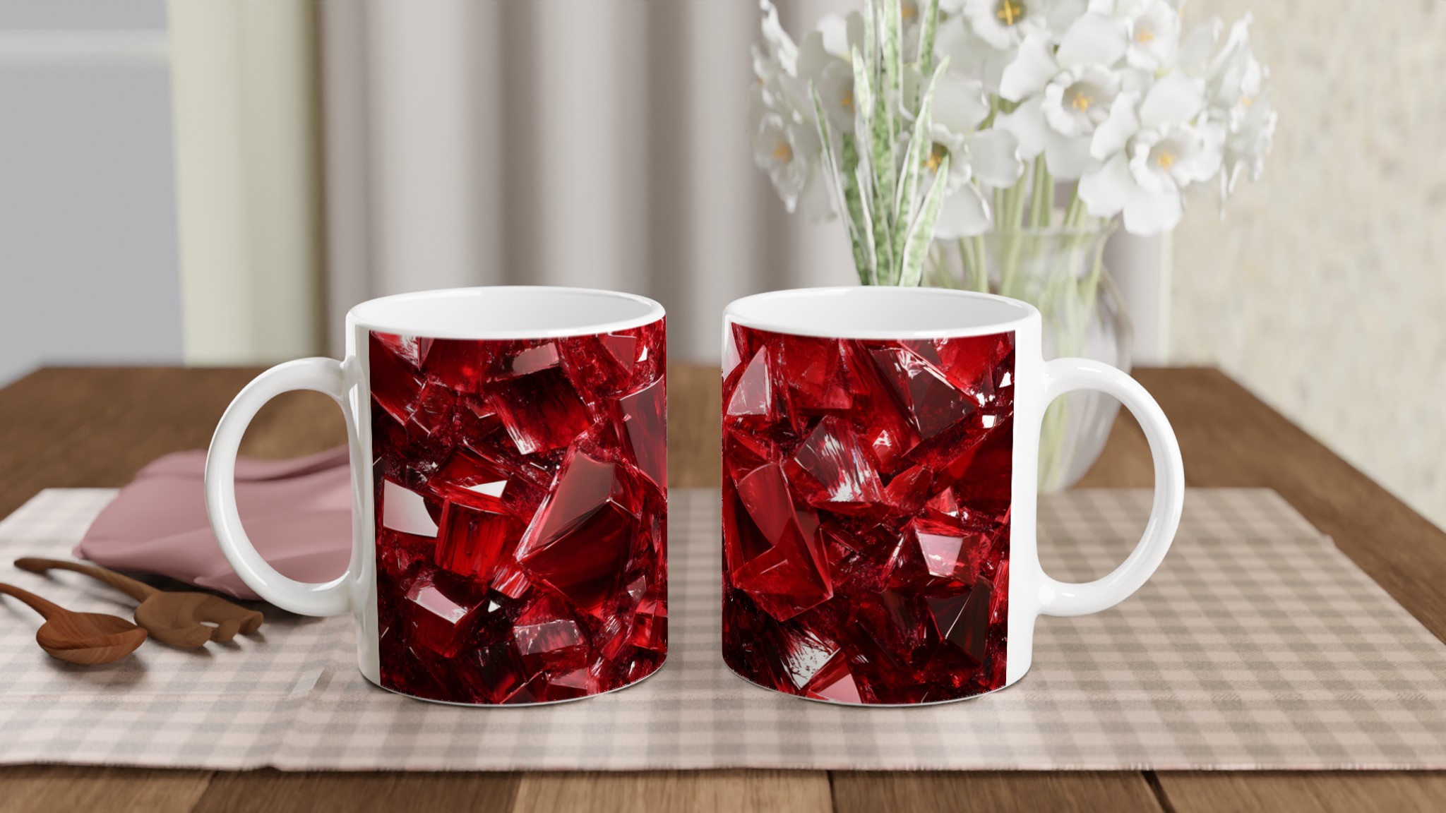 Rubinröd Kristallmugg – 11oz Keramisk Kaffekopp i Valfri Färg, Hållbar Design för Vardagslyx 10 6a6b1d90-2686-4720-8dfc-cd48ff53449b