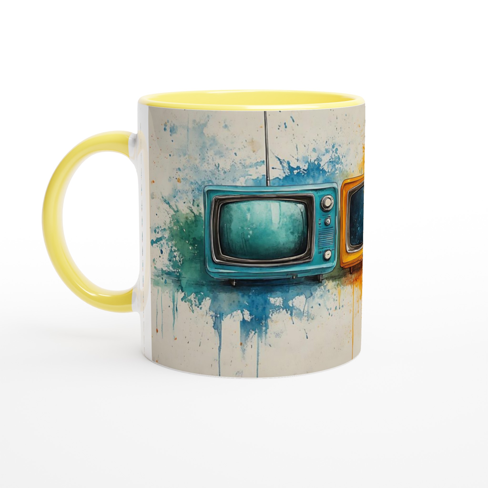 Retro TV Pop Art Keramikmugg – Färgglad Design för Kaffeälskaren i 7 Nyanser! 3 6aaf9ad0-8876-4f6c-a398-f62d4bcca962