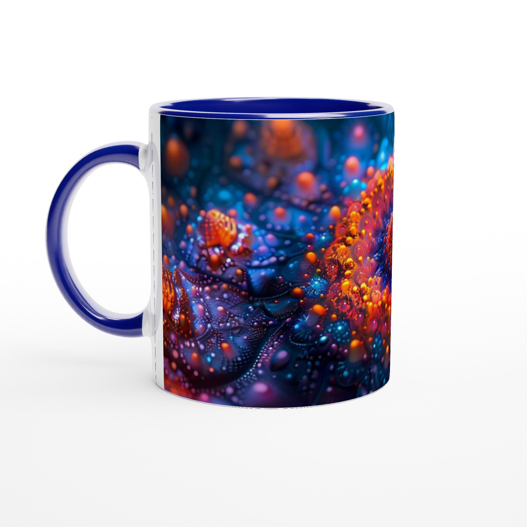 Kosmisk Fraktal Mugg - Livfulla Neonfärger på 11oz Keramik, Välj Din Favoritnyans! 2 6ad0d737-94a1-459e-9f4c-e233b2489021