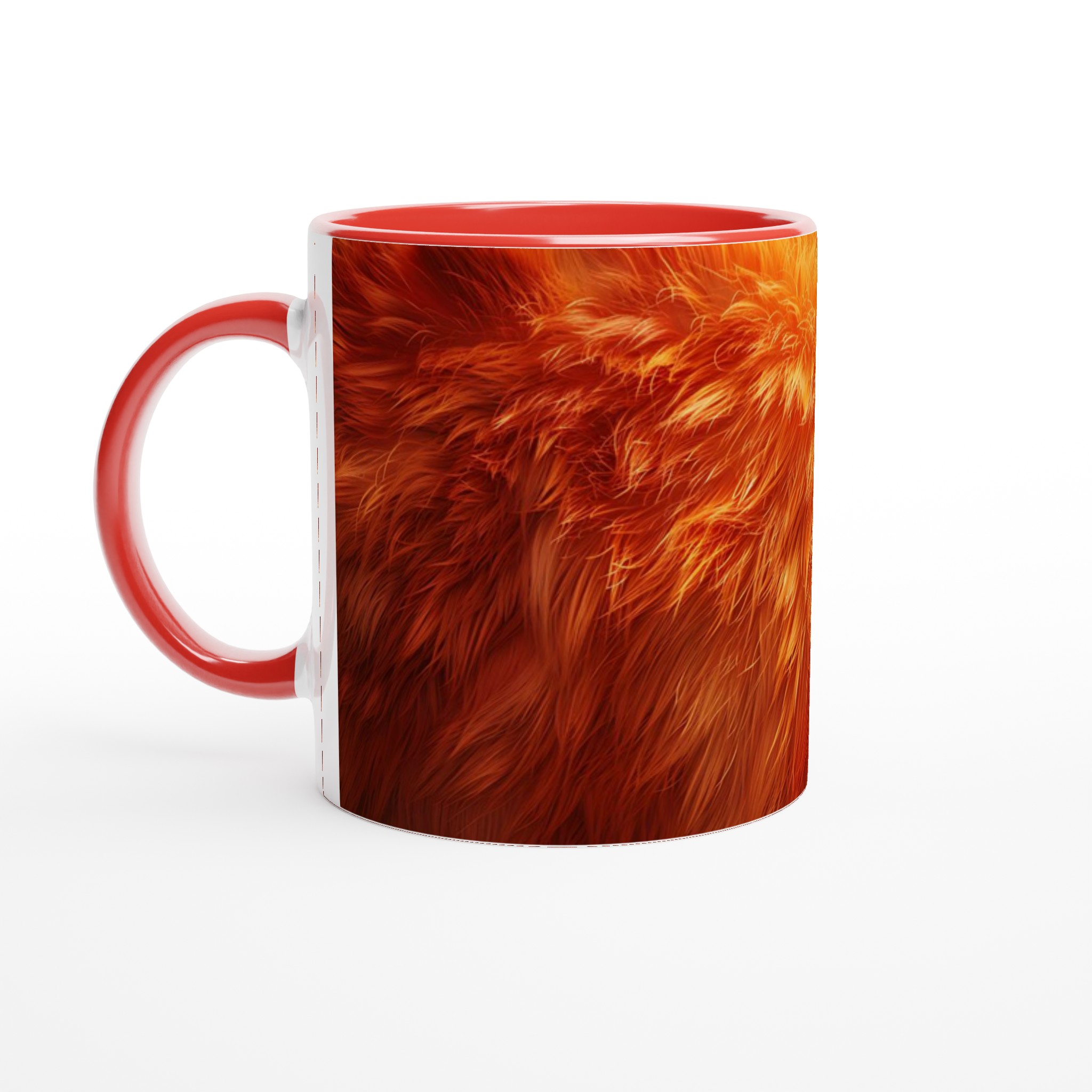 Vit 11oz Keramisk Mugg med Eldig Orange-Hårig Textur – Välj Din Personliga Färg 5 6b368ca5-e659-44c8-8106-10010fbcaf70