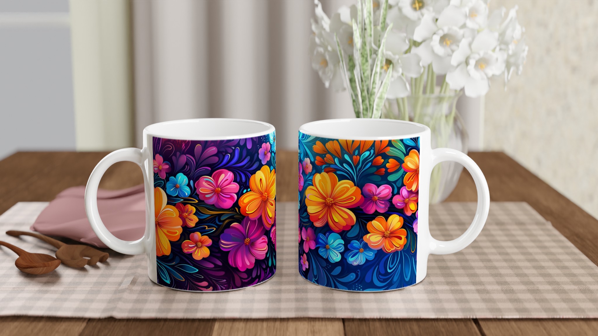 Blomstrande Keramikmugg 11oz – Välj bland 7 Livfulla Färger för Din Favoritdryck 10 6b5387c0-58da-4963-bae7-e5e21e573622