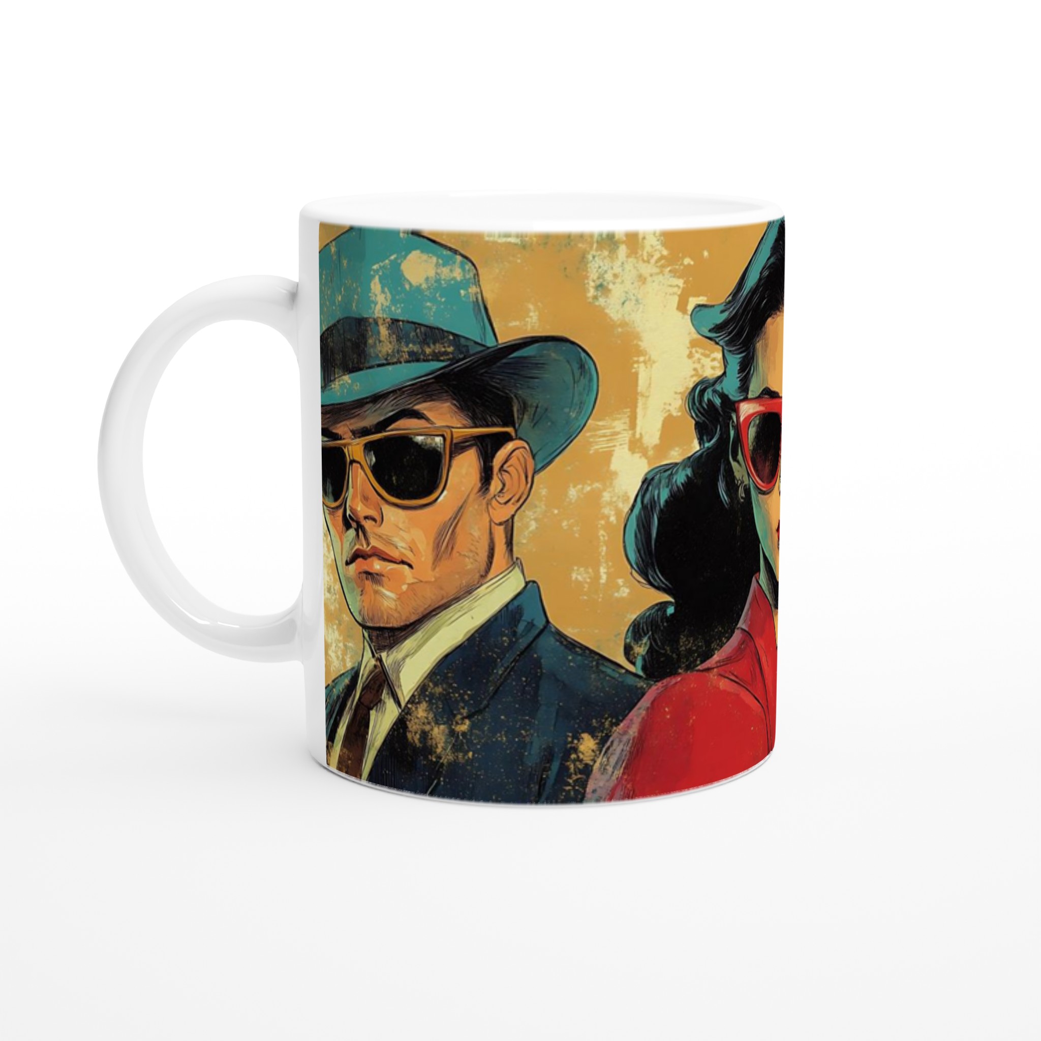 Retro Pulp Noir Keramisk Mugg - Välj din färg! 1 6b73822a-56df-408c-9c64-0ecfa744082d