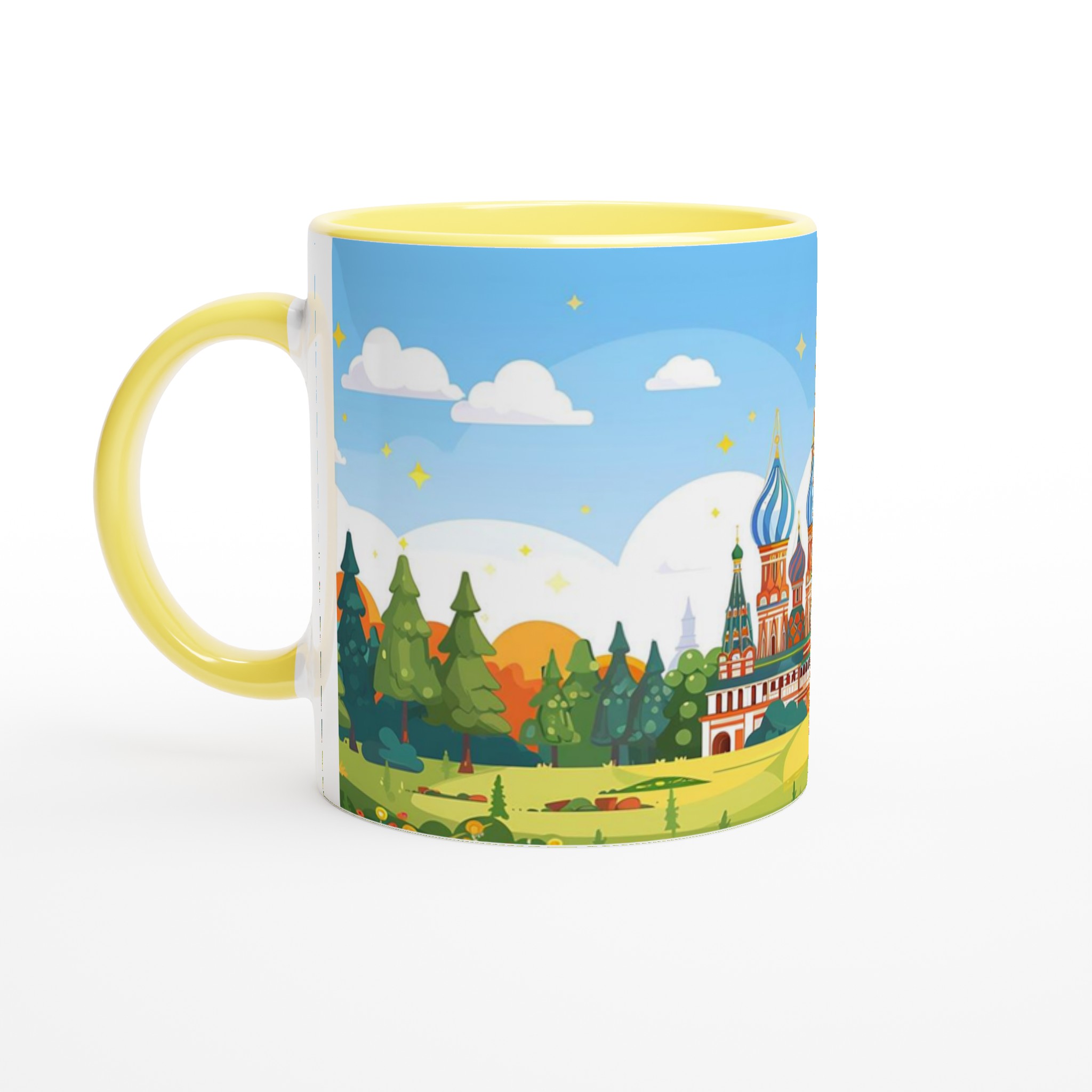 Moscow's St. Basil's Cathedral Mug – Vibrant Russia Landmark Art, Choose Your Color 3 6b773c99-593c-41e2-946f-43a1d0d49c4c