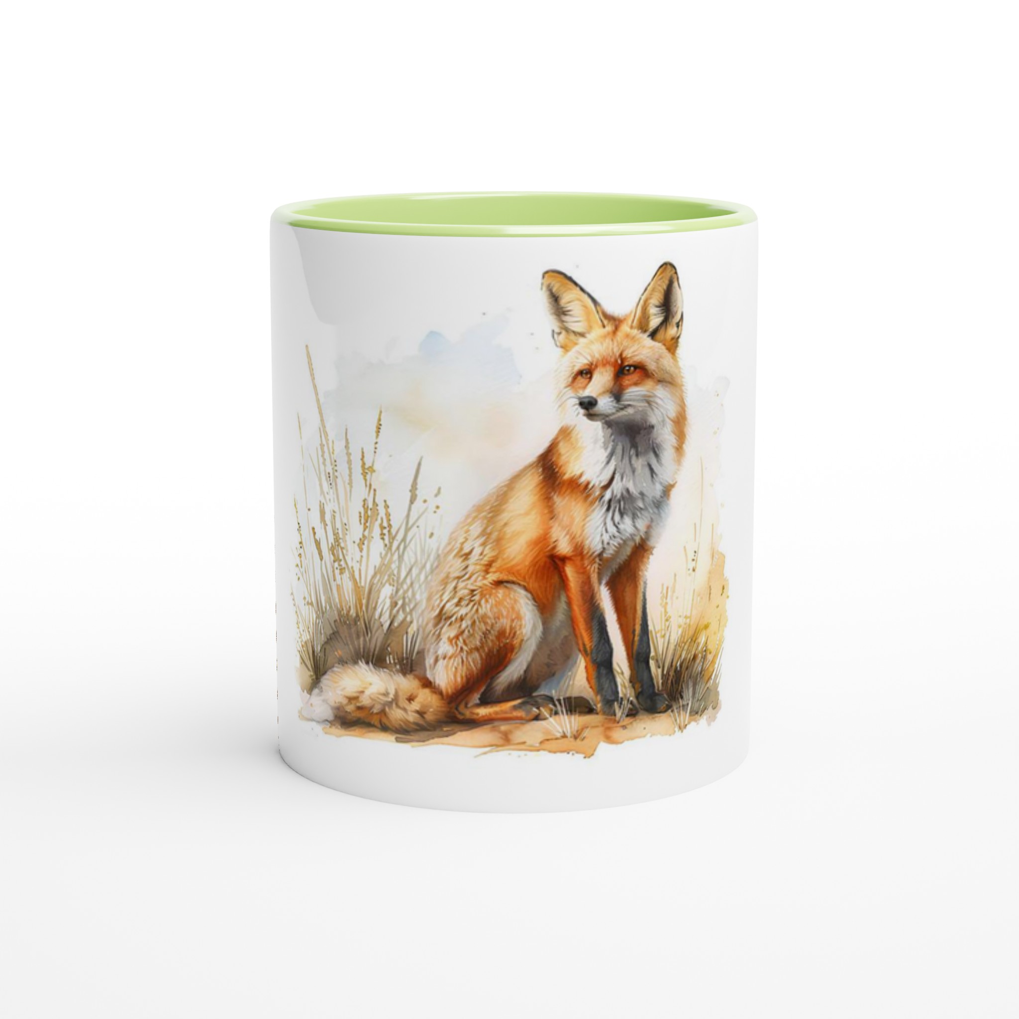 Kräftig räv-akvarell 11oz keramikmugg i ditt val av sex djärva nyanser – Perfekt för naturälskaren! 4 6bb9cb5f-5c20-4319-8964-6b9ecad1b3c7