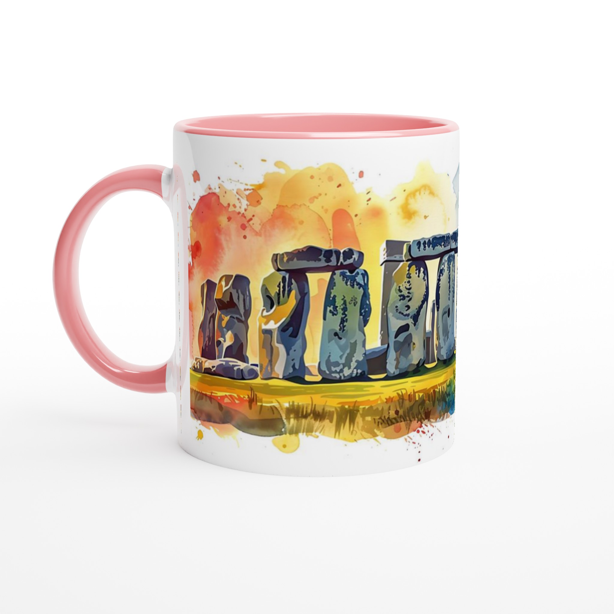 Stonehenge Watercolor Mugg – Konstig Inspirerad Design i 7 Färgglada Nyanser 6 6bcc69bd-2ed2-4be3-9223-d0ee788de0b7